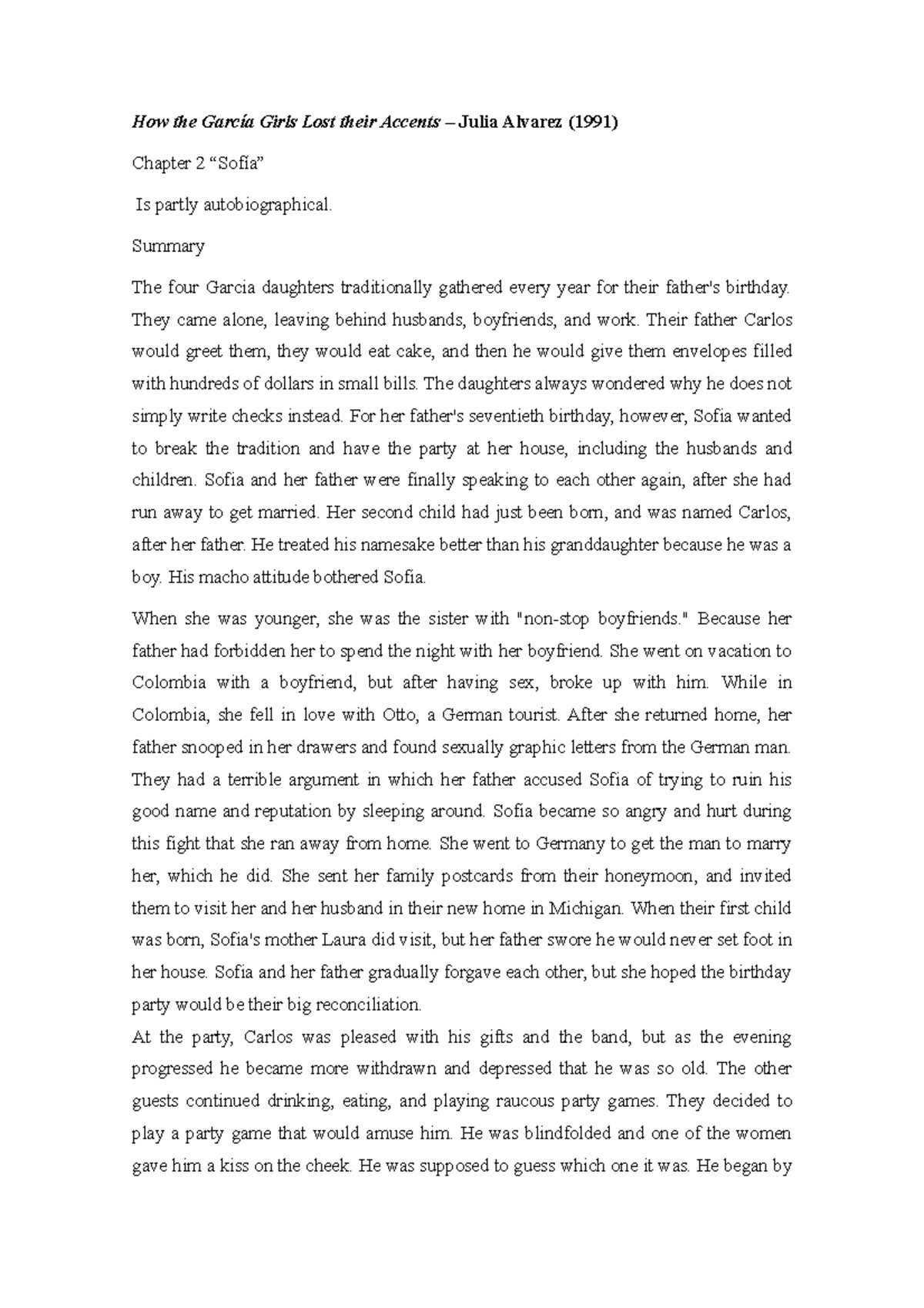 Lectures How the García Girls Lost their Accents and You’re Ugly, Too