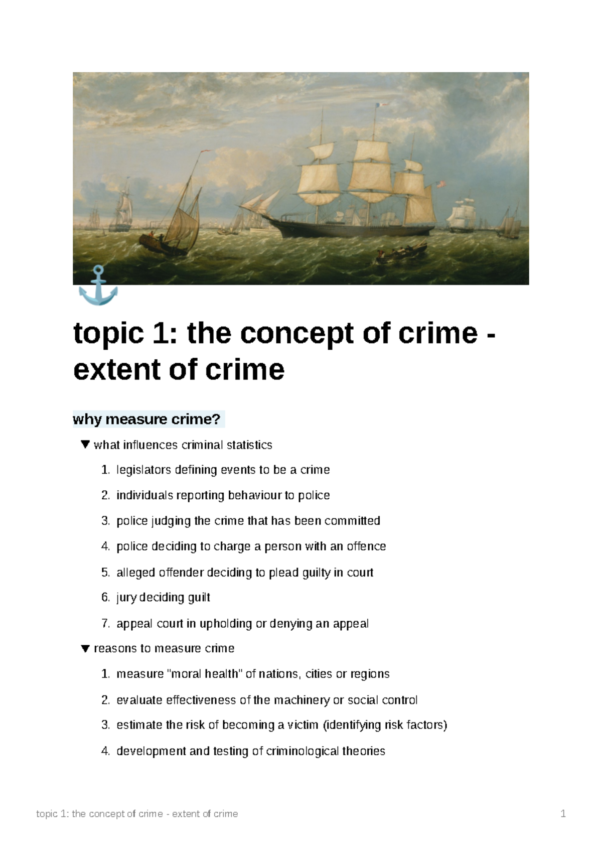 topic-1-the-concept-of-crime-extent-of-crime-legislators-defining