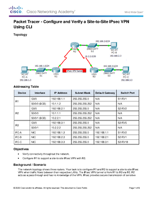 Lab 2.1 - Calculating IPv4 Subnets - Lab Calculating IPv4 Subnets ...