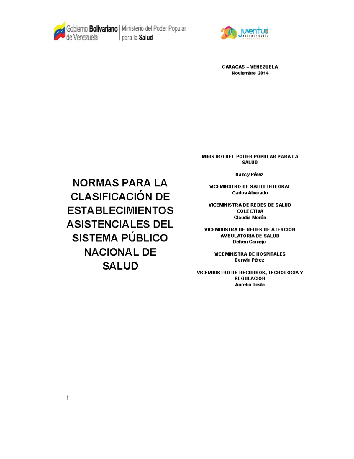Clasificaciondeestablecimientossaludenvenezuela 150612134309 lva1 ...