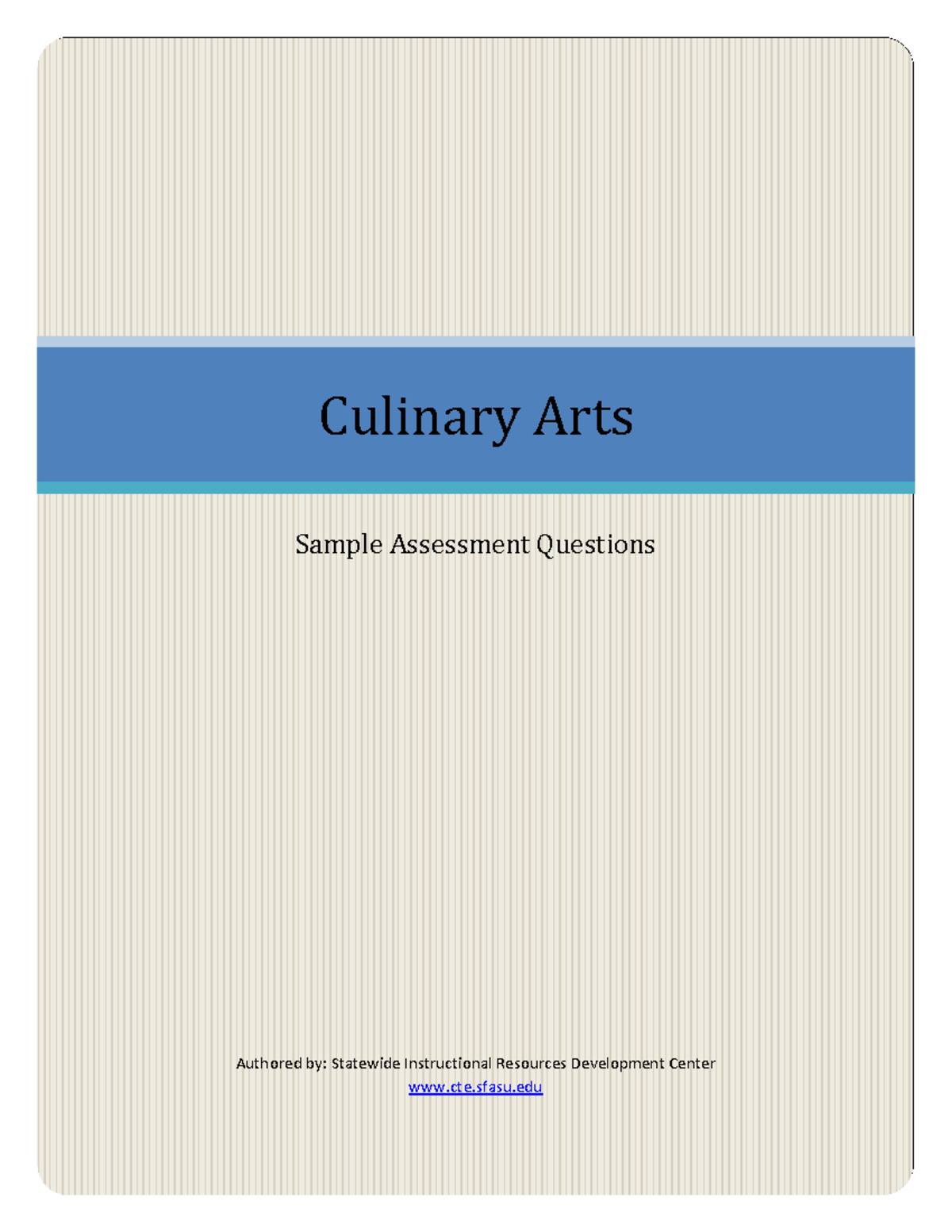 research papers on culinary arts