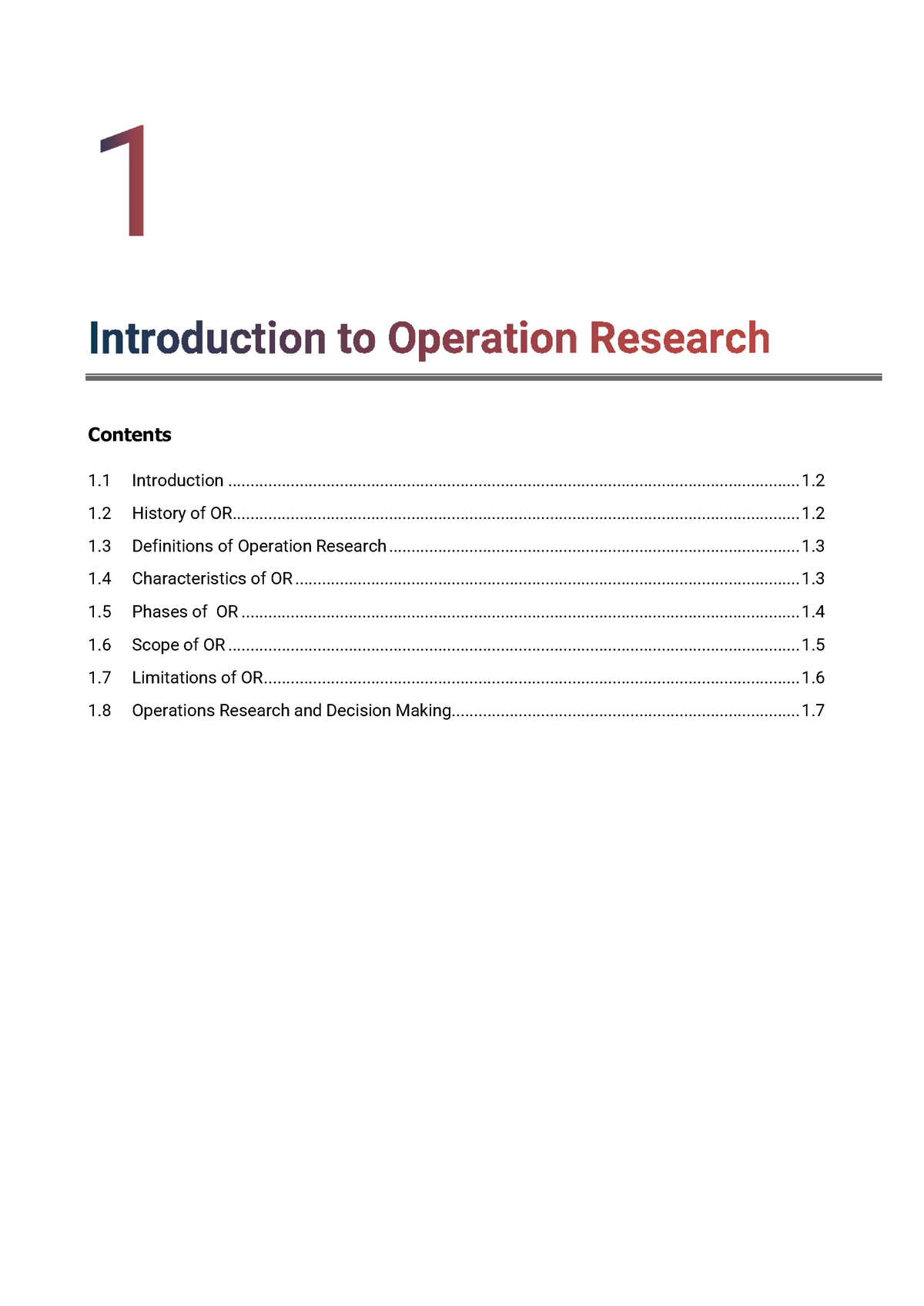 2171901 OR GTU Study Material Notes Unit-1 - 1 Introduction 1. Contents ...