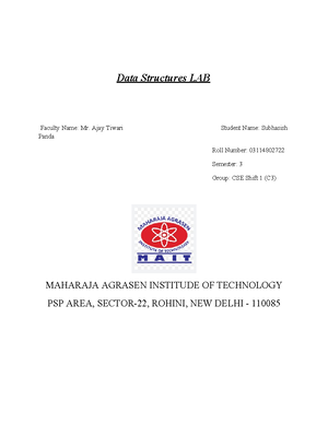 Dsc3 - ........ - Program 3 Aim Implementation of Stack and Queue using ...