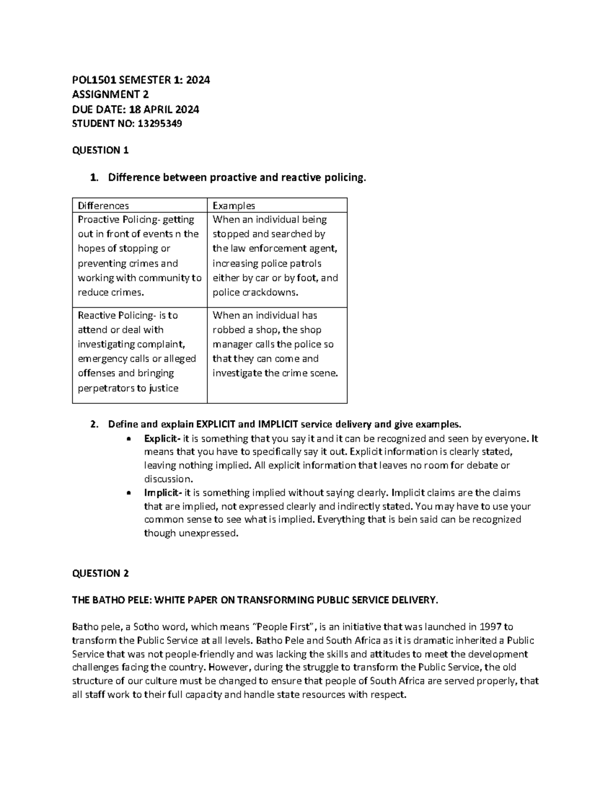 Assignment 2 Unisa Pol1501 Semester 1 2024 Assignment 2 Due Date 18 April 2024 Student No Assignment 2 Unisa Pol1501 Semester 1 2024 Assignment 2 Due Date 18 April 2024 Student No