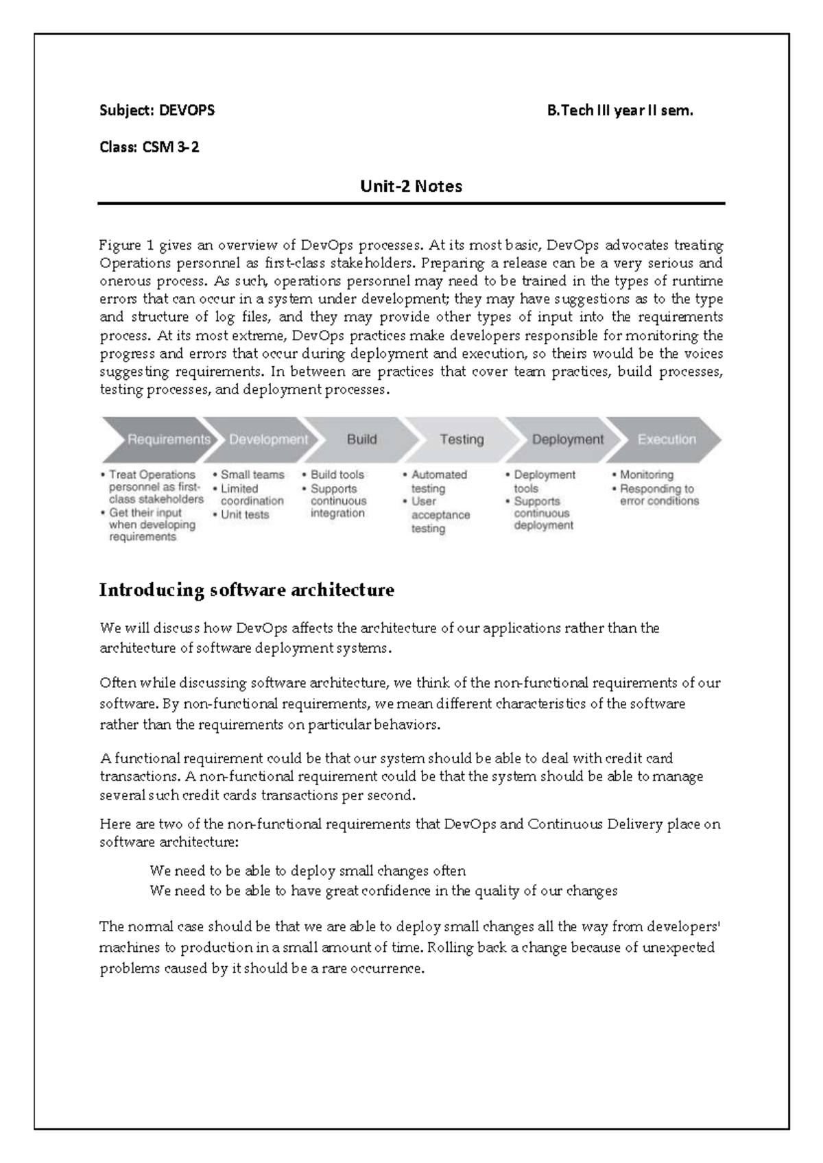 Dev Ops Unit-2 Notes - Subject: DEVOPS B III year II sem. Class: CSM 3 ...