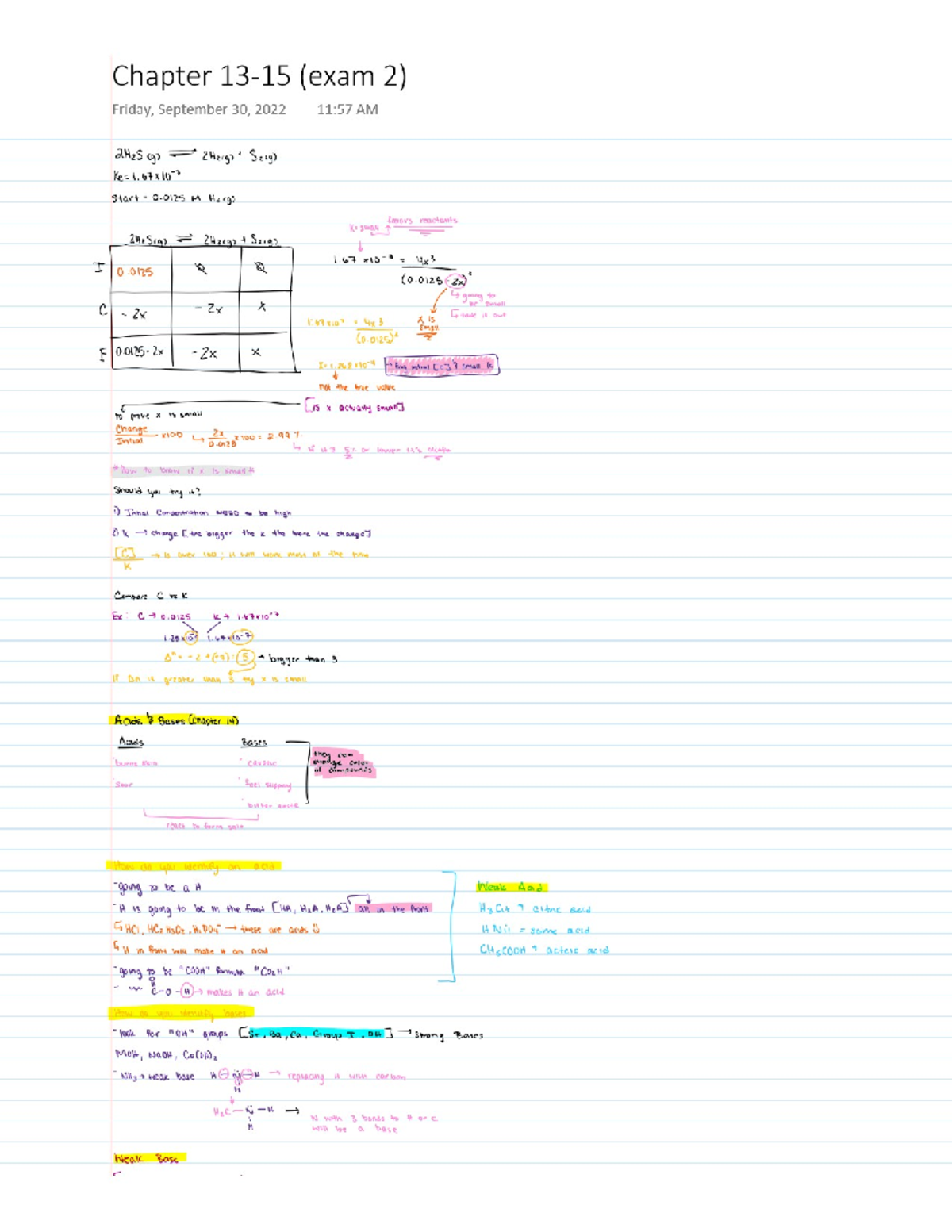 Ice Tables and pH Chem 0120 Pitt Studocu