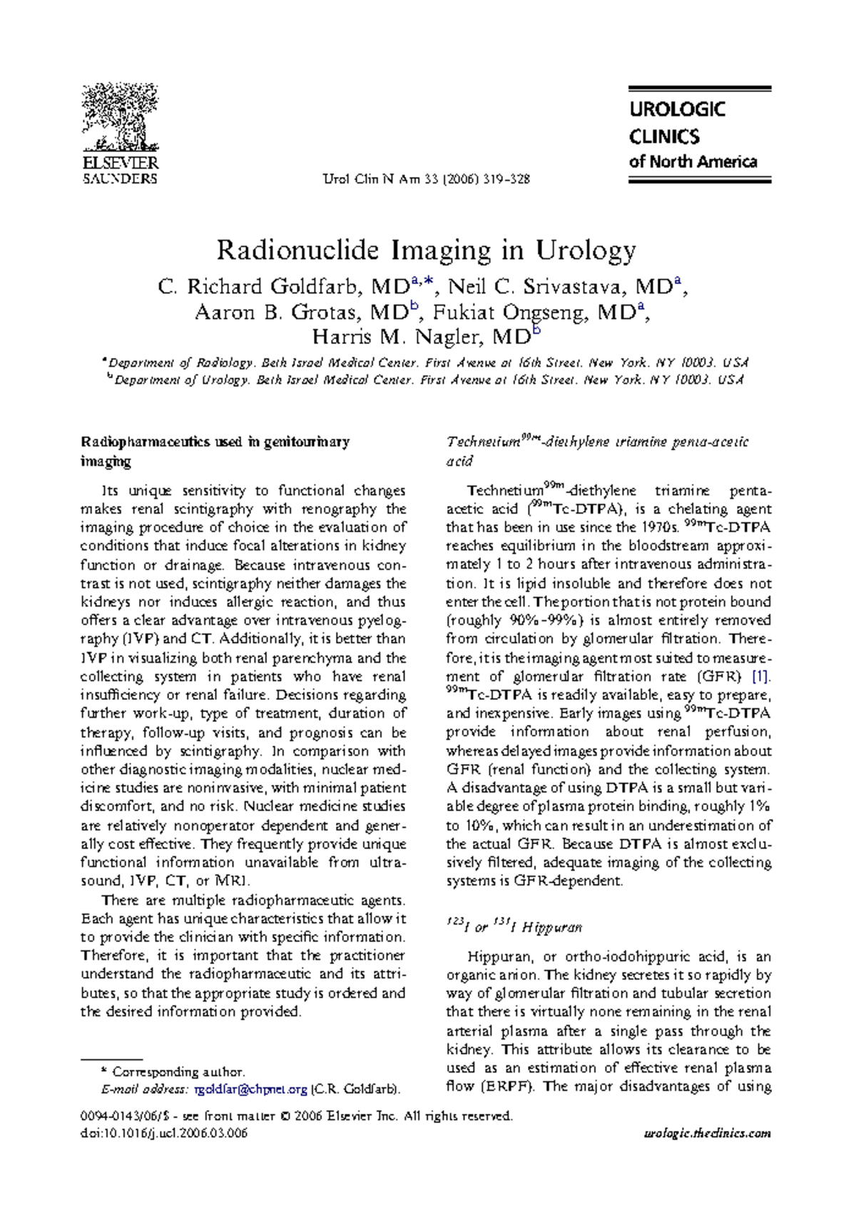 Imagenes radio nucleicas - Radionuclide Imaging in Urology C. Richard ...