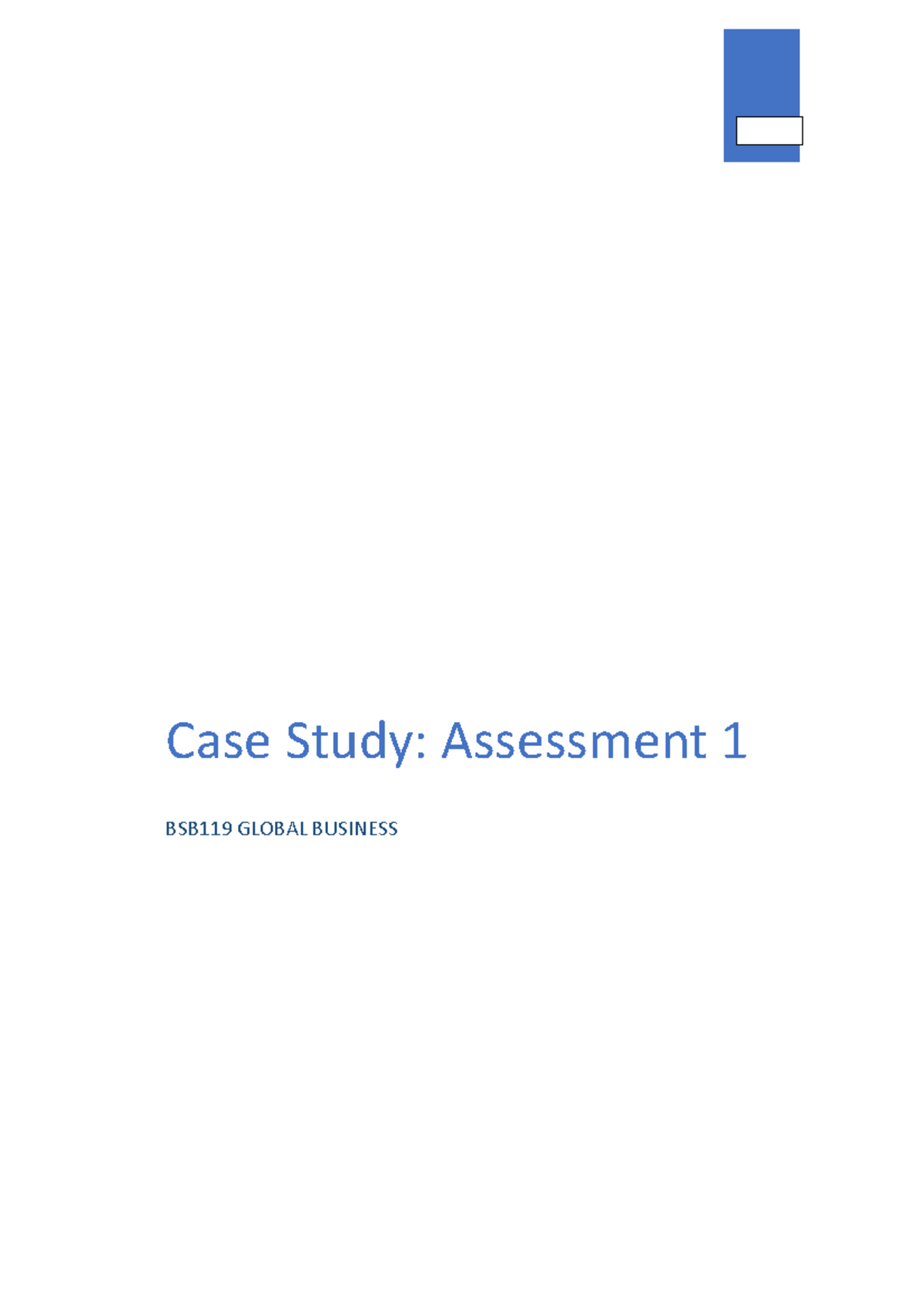 case study global business