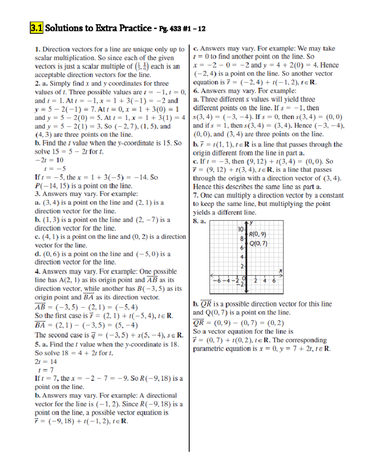 3.1 Solutions to Extra Practice - Copy - 3 Solutions to Extra Practice ...