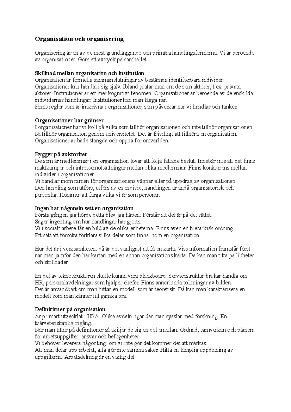 Organisation Och Organisering _ Organisation och organisering – GDVPDJ