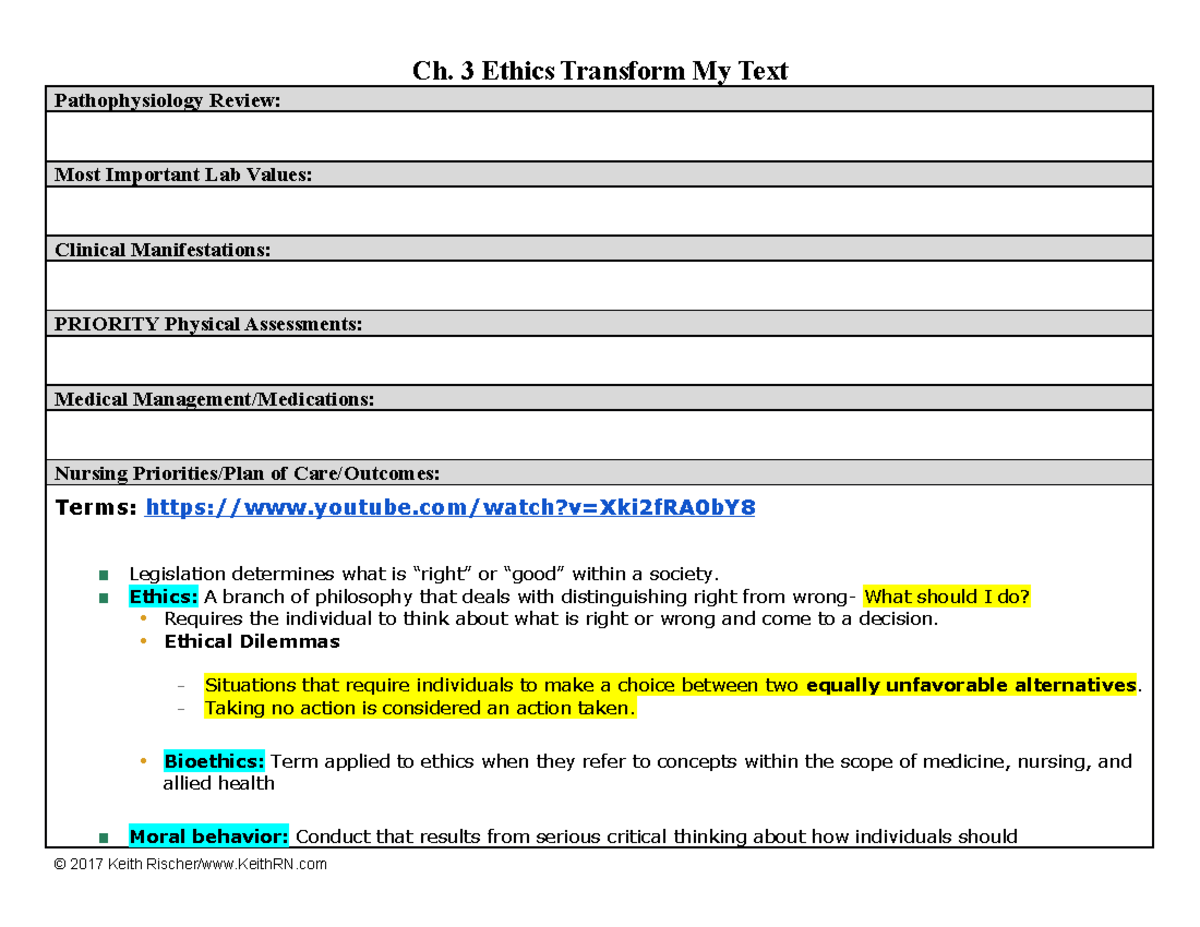 Ch. 3 Ethics Transform My Text - Ch. 3 Ethics Transform My Text ...