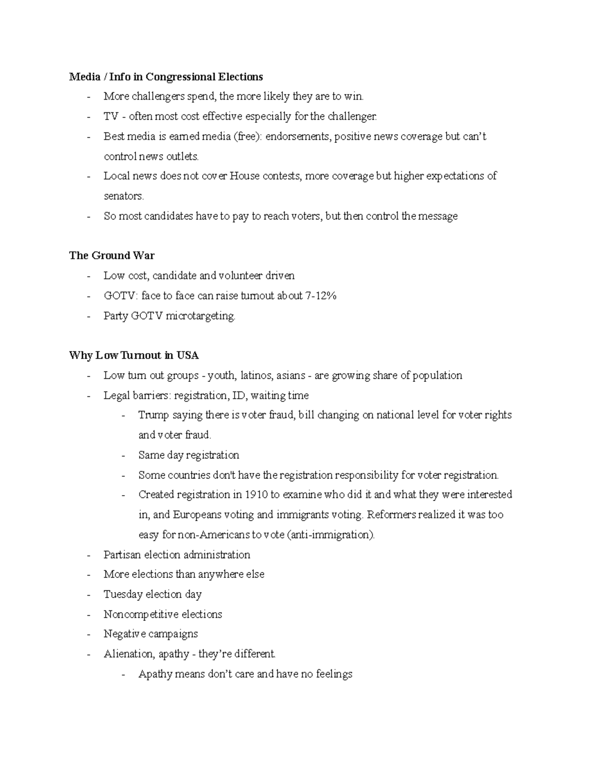 Chapter 4 Continued - Lecture notes from in class lecture. - Media ...