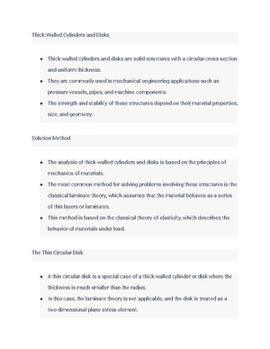 Chapter 9 Notes - Axisymmetric Bending of Cylindrical Shells Bending ...