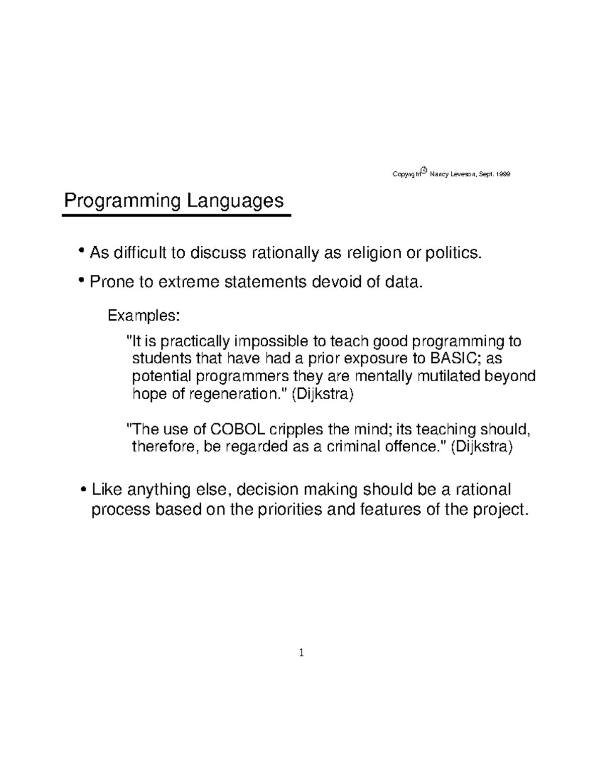 Introduction to information and communication ICT - Programming ...
