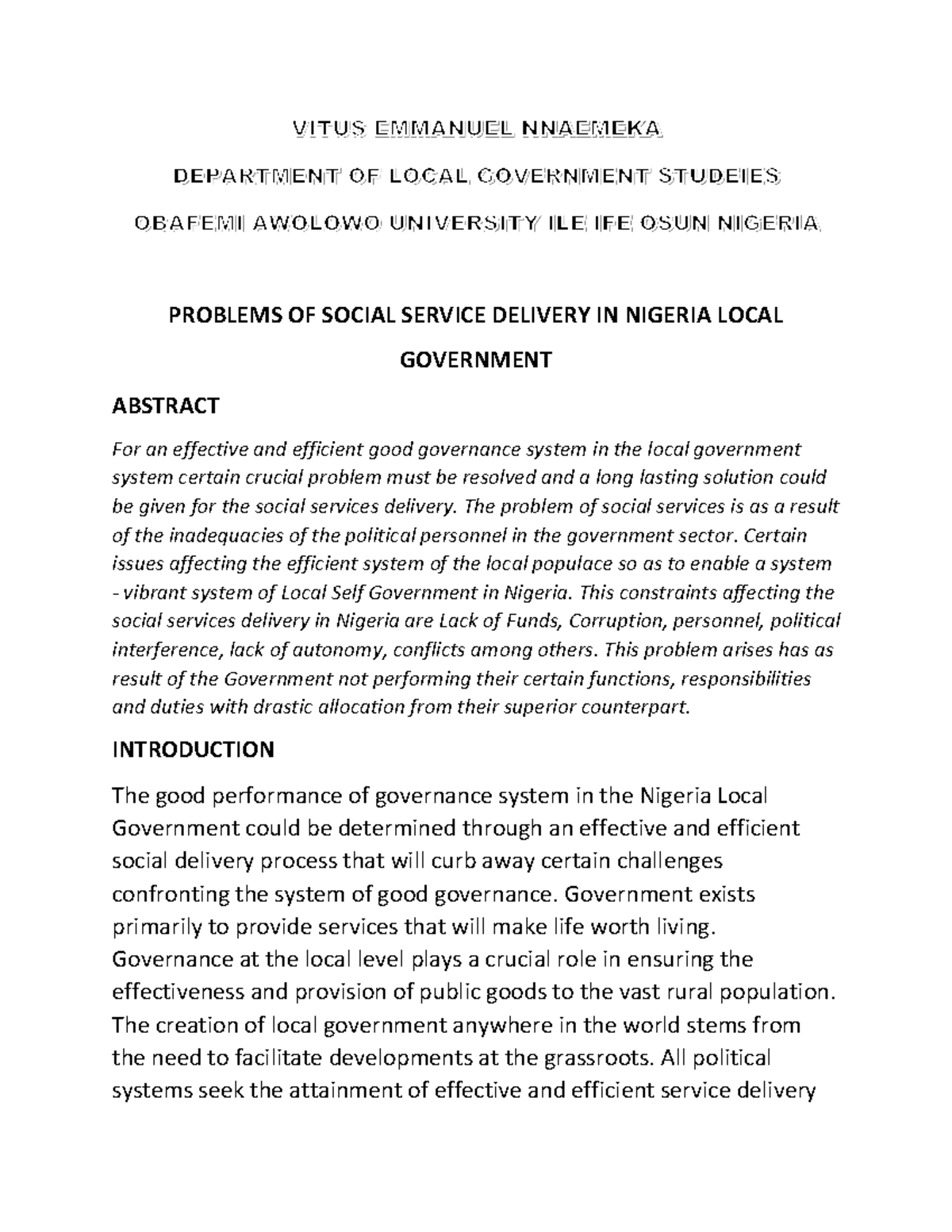 problems-of-social-service-delivery-in-n-problems-of-social-service