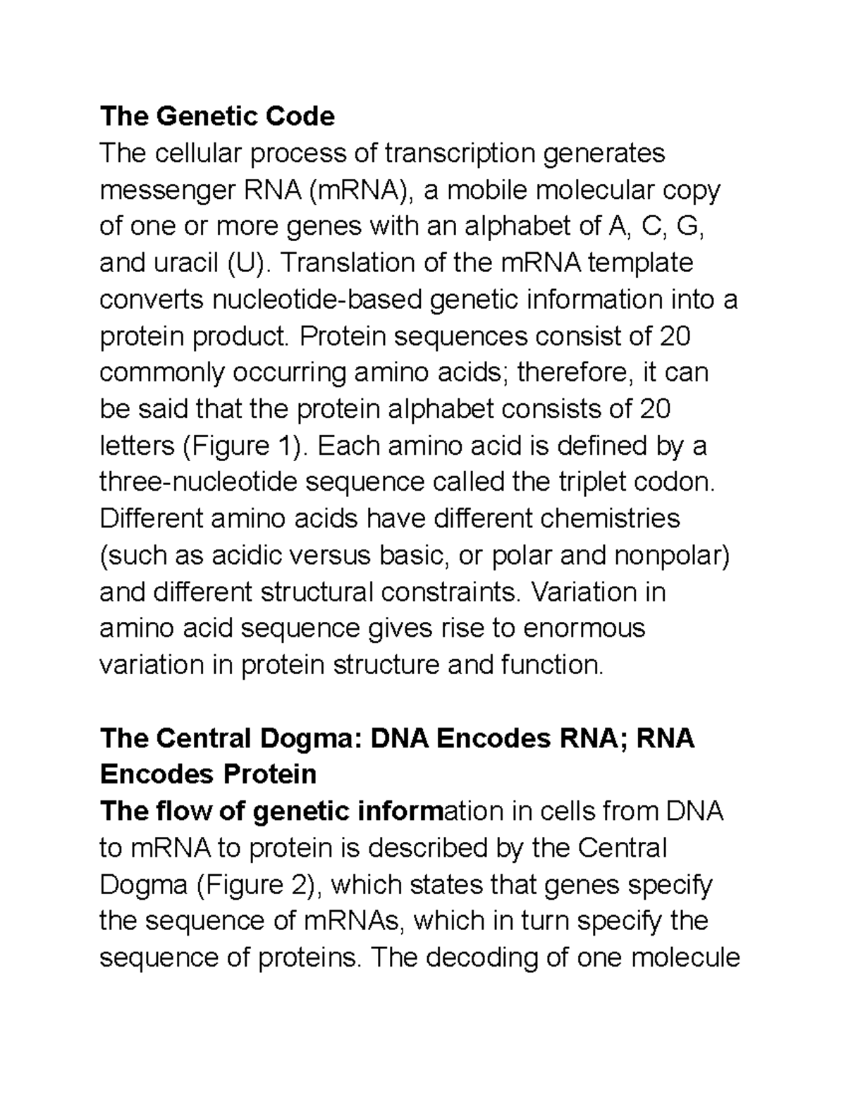 BIOL 1345 Module 13 The Genetic Code - The Genetic Code The Cellular ...