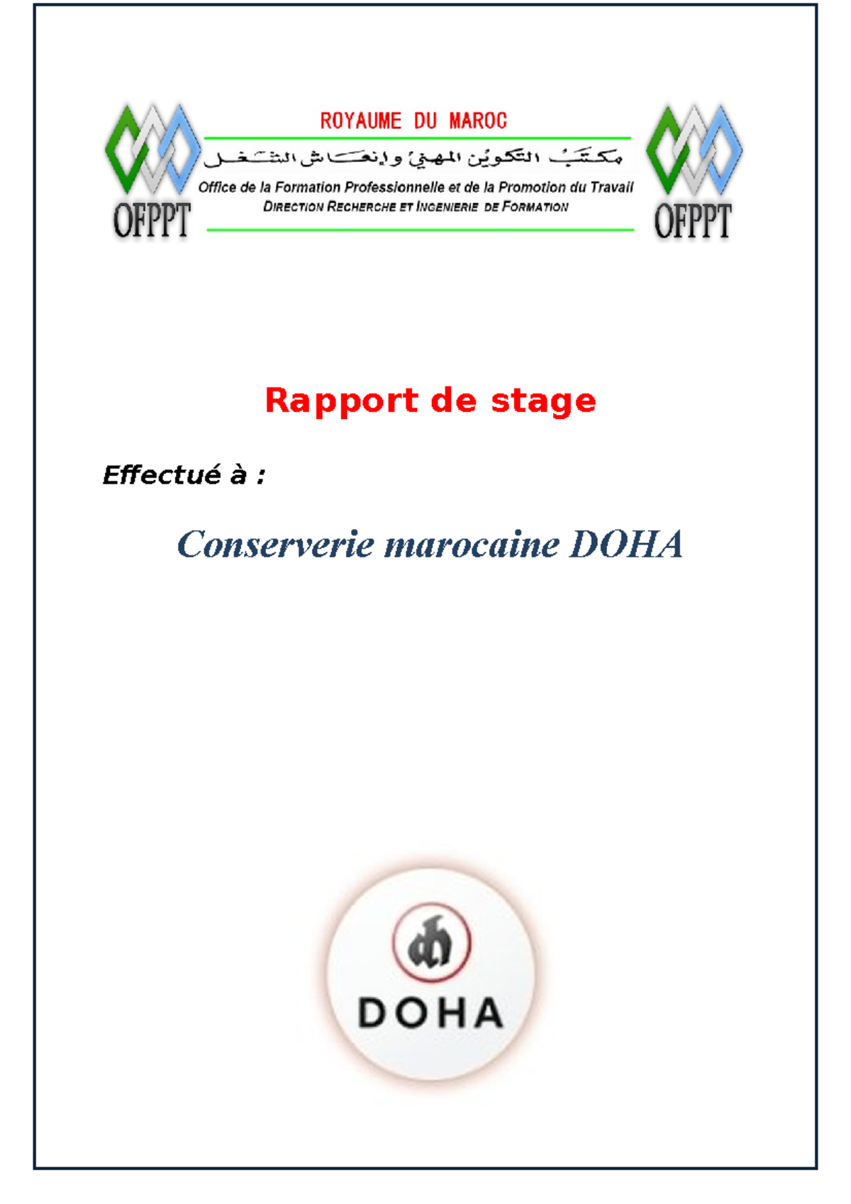 rapport-de-stage-doha-1-rapport-de-stage-effectu-conserverie