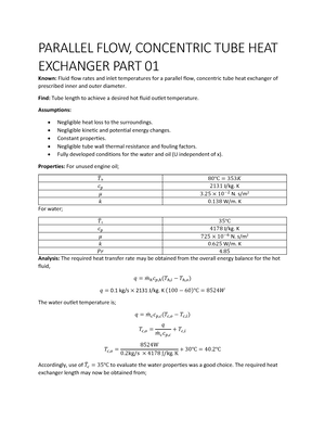 Shell And Tube Heat Exchangers - Basic Calculations - PDHonline Course ...