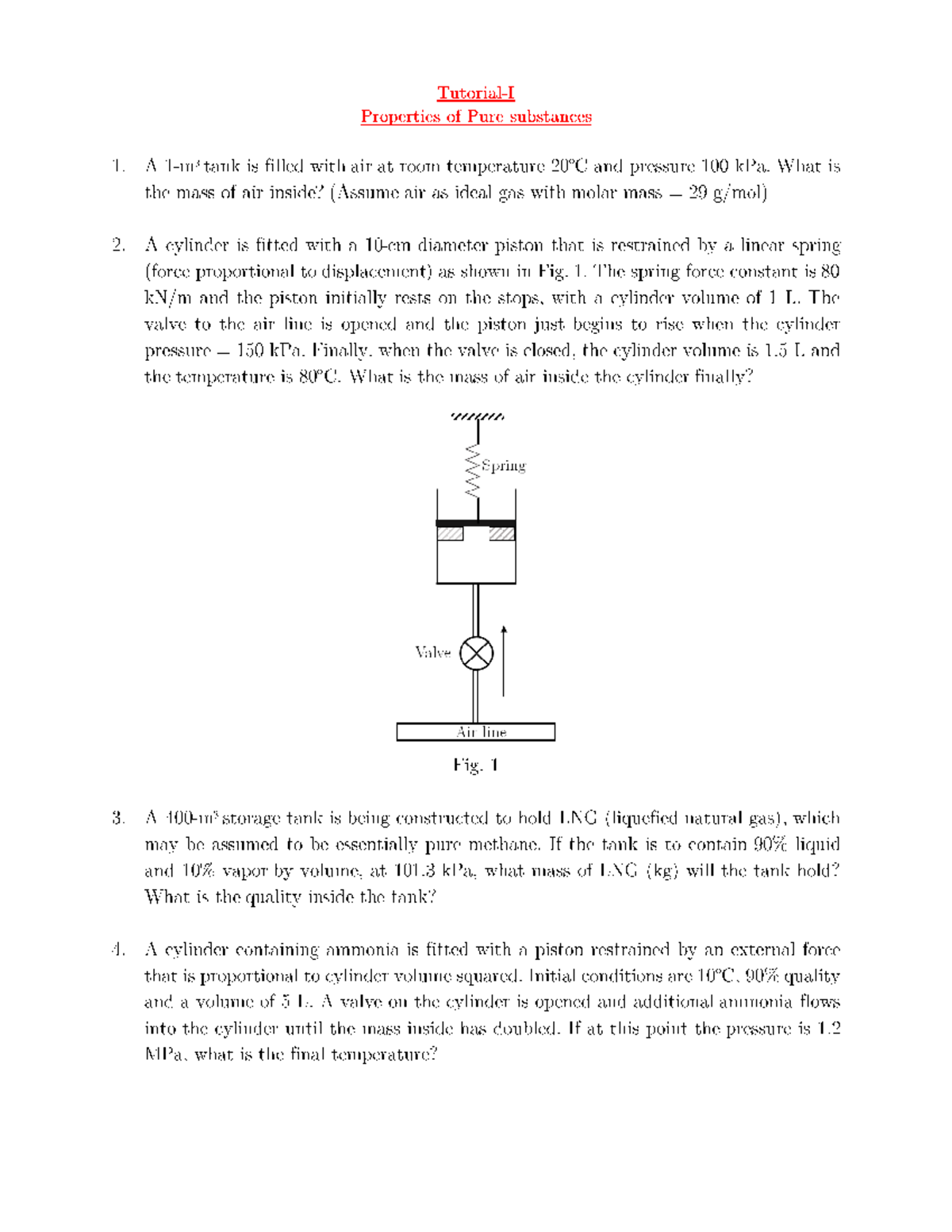 Tut 1 properties of pure substances basic thermodynamics studocu