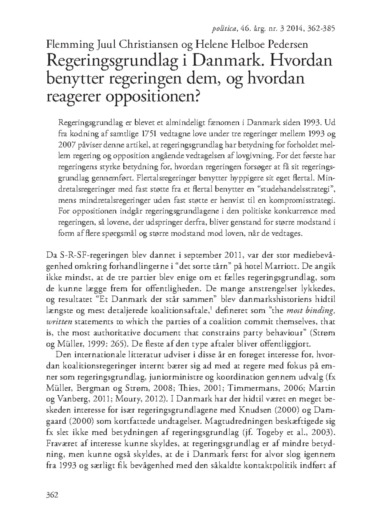 chrisiansen-pedersen-2014-regeringsgrundlag-flemming-juul