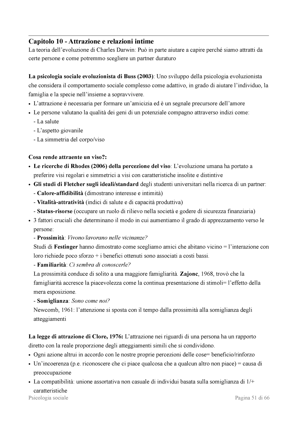 Riassunto Psicologia Sociale Teorie E Applicazioni Vaughan Cap Capitolo Attrazione