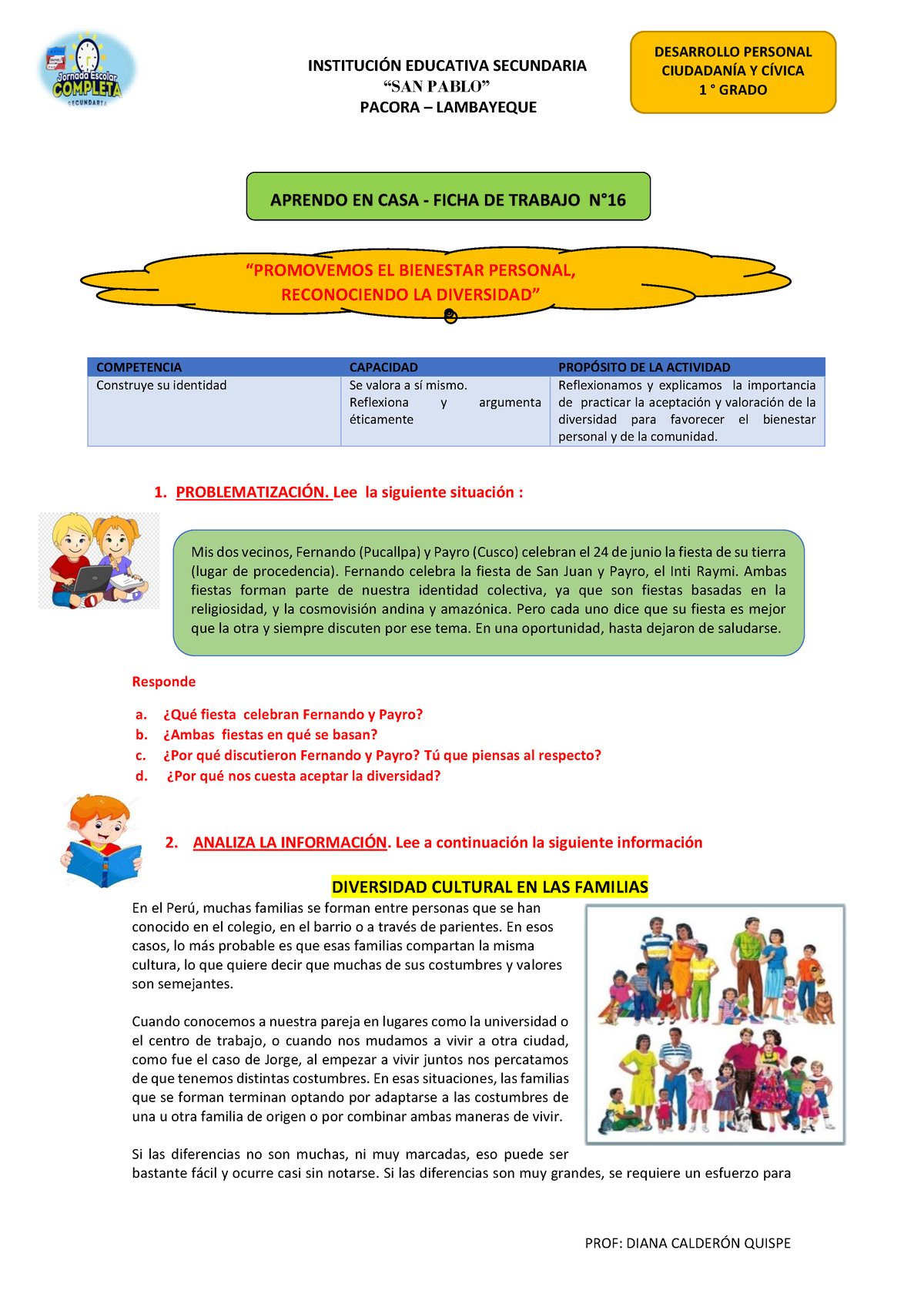 DPCC Semana 16 - 17 Al 21 De Agosto - INSTITUCI”N EDUCATIVA SECUNDARIA ...