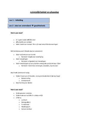 Examen Ruimtelijk Beleid En Planning - Stad Is Epicentrum Van Handel ...