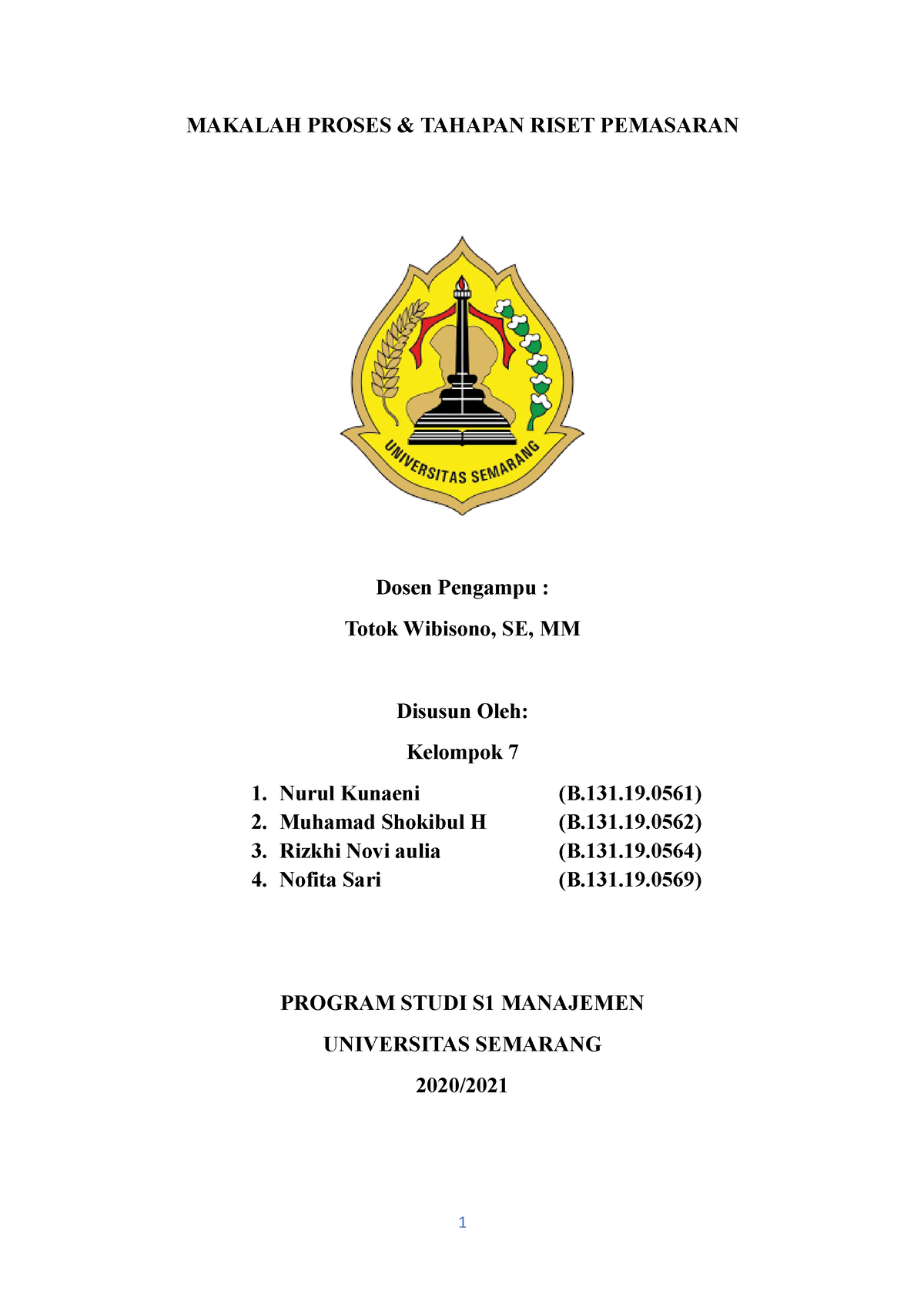 Kelompok 7 BAB 2 Riset Pemasaran - MAKALAH PROSES & TAHAPAN RISET ...