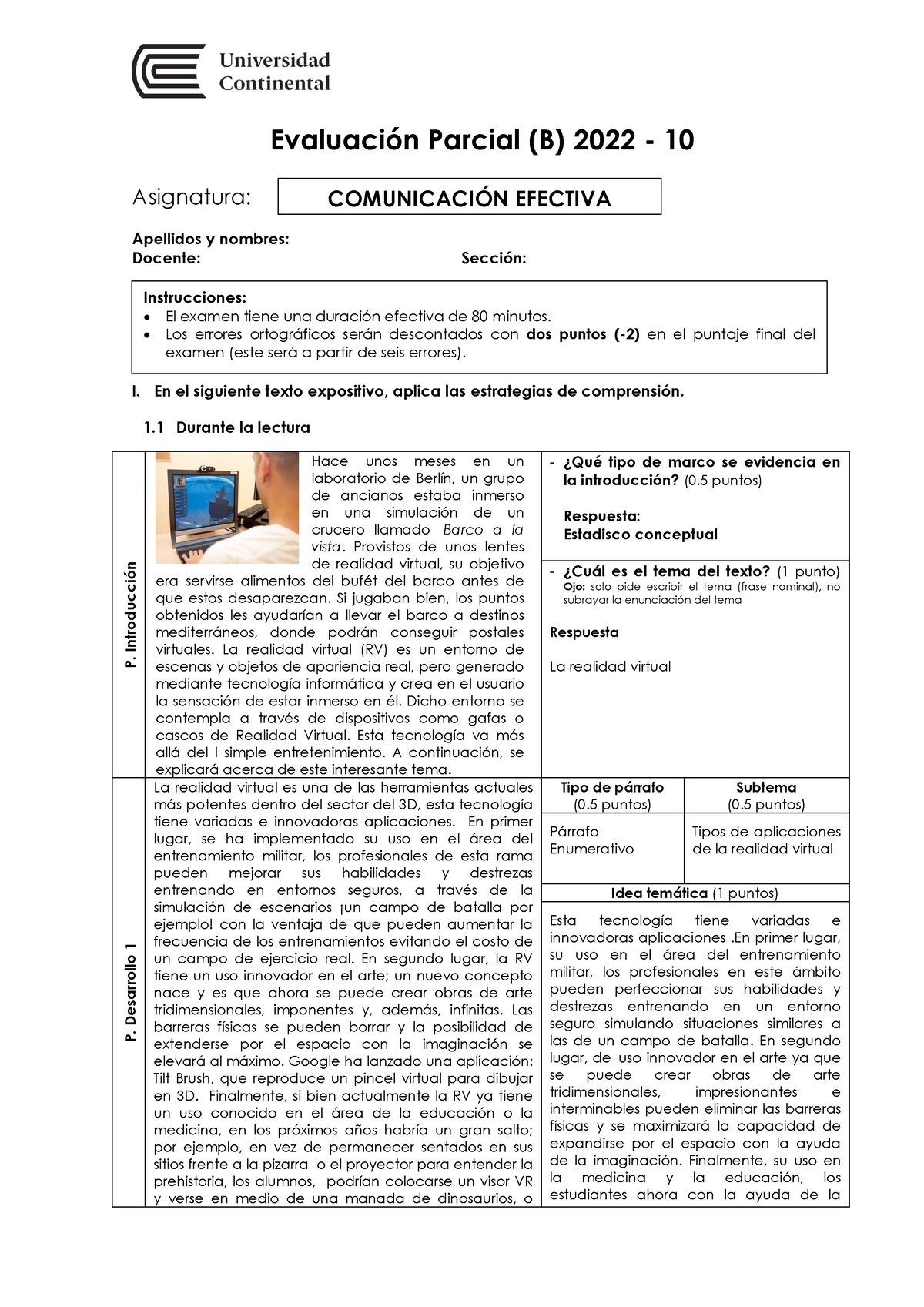 Parcial 2 - Trabajo De Comunicación Efectiva Comunicación Efectiva ...