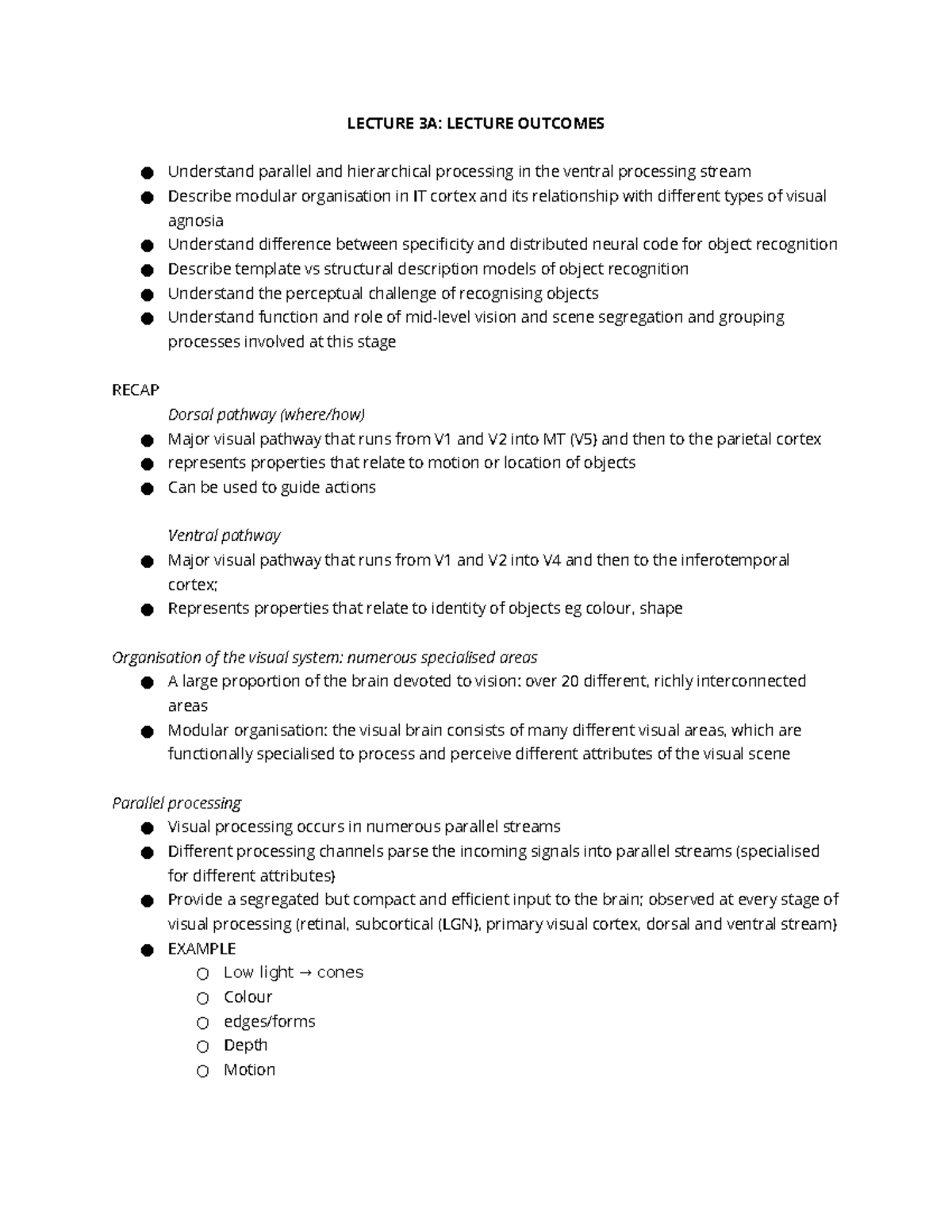 Lecture 3A Lecture Outcomes - LECTURE 3A: LECTURE OUTCOMES Understand ...