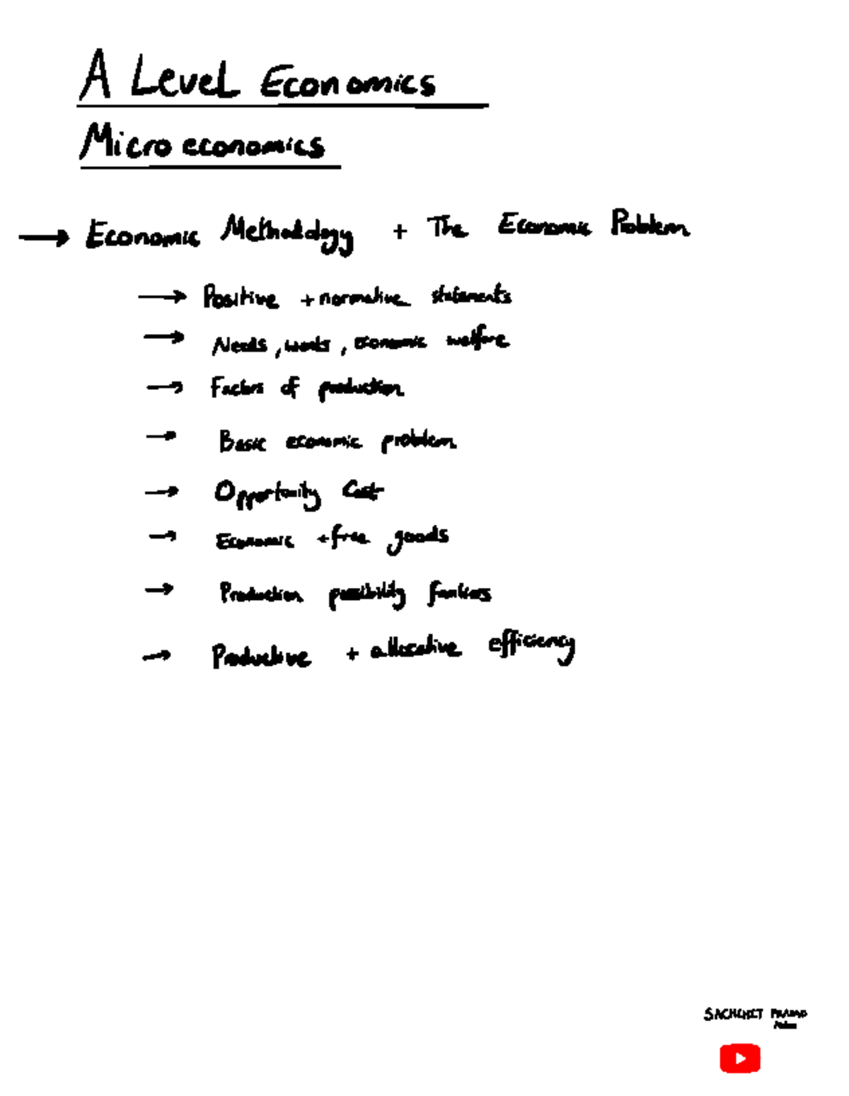 Economics - Micro - Chapter 1 - Aleveleconomics Microeconomics → ...
