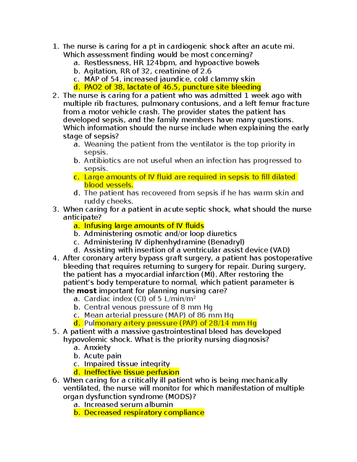 Elsevier questions theory 3 exam 1 - The nurse is caring for a pt in ...