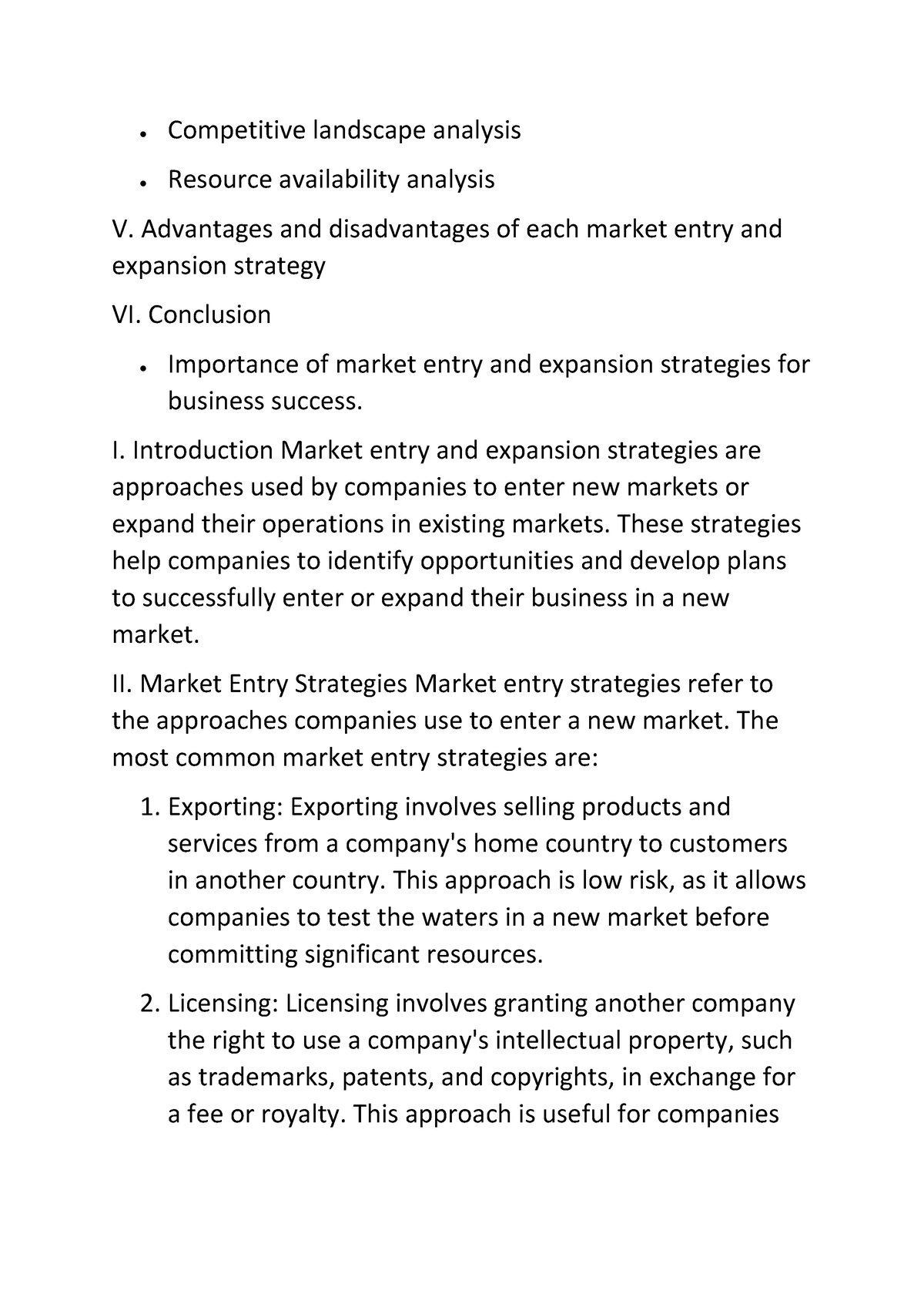 Market Entry And Expansion Strategies 2 - Competitive Landscape ...