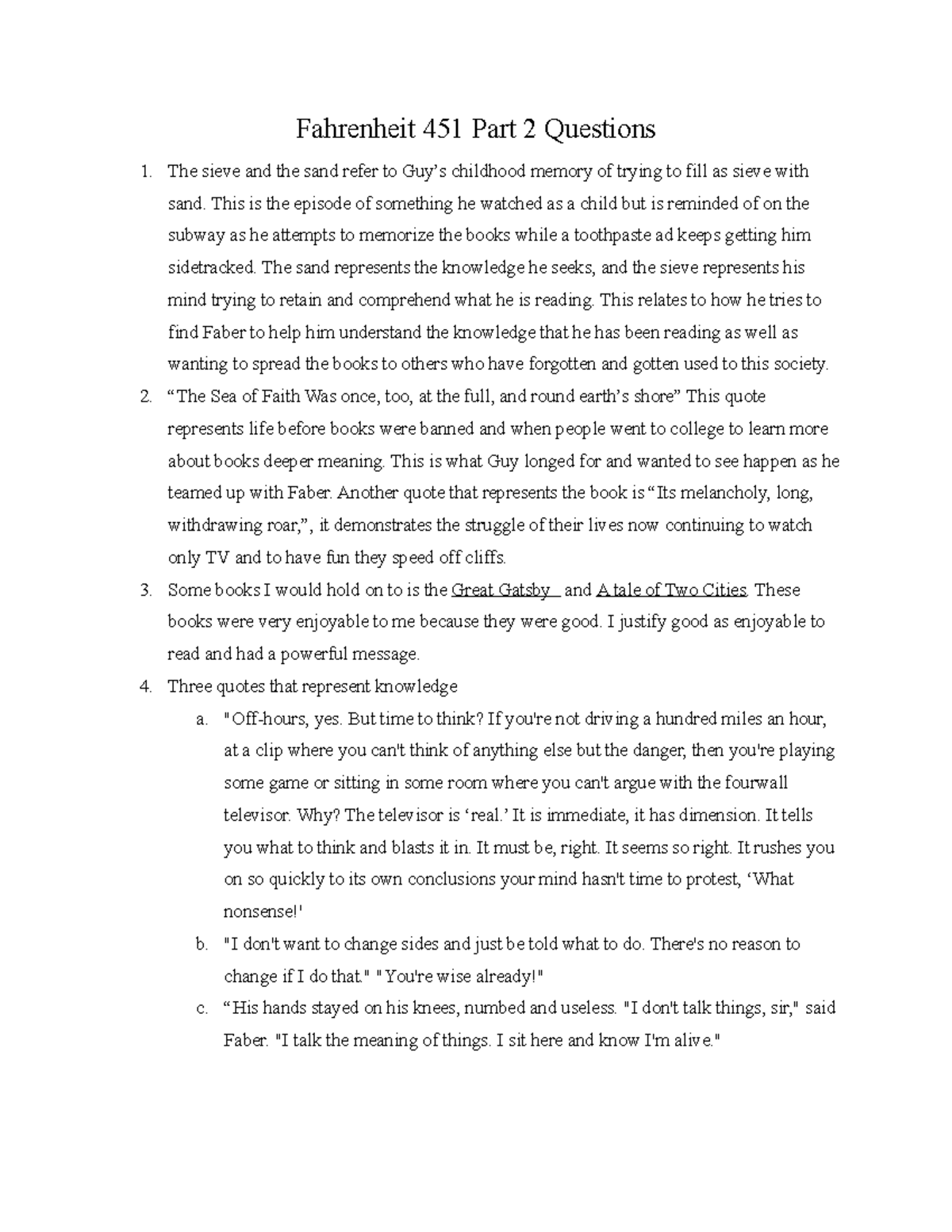 Sparknotes Fahrenheit 451 Part 2 - zr9d9o2