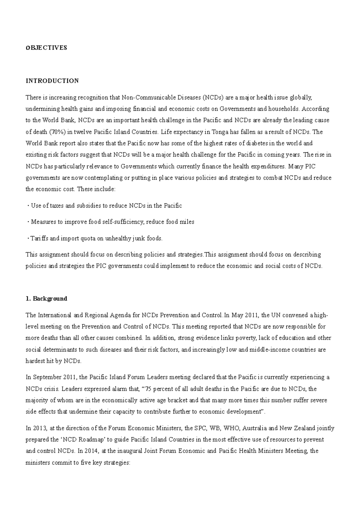 Major Project write up - Assignment - OBJECTIVES INTRODUCTION There is ...