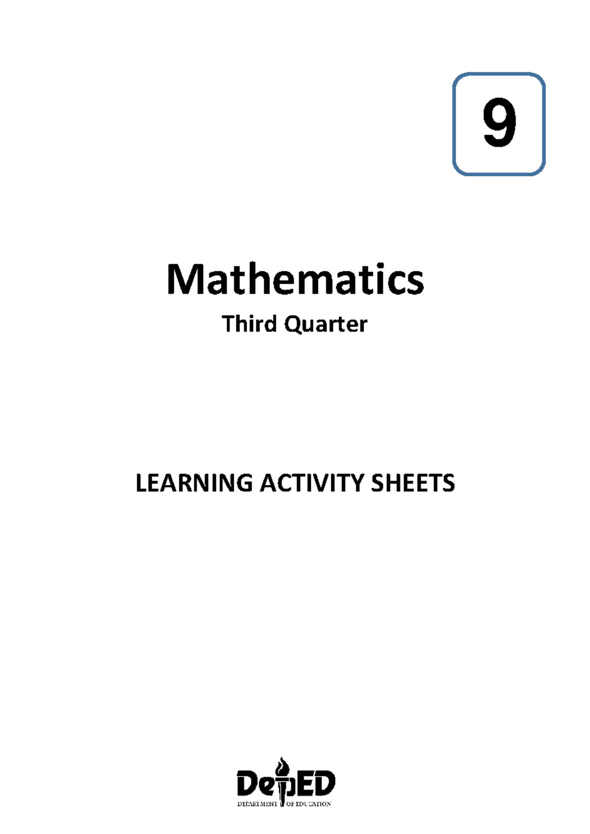 Math-9-Third-Quarter-LAS (11) - 9 Mathematics Third Quarter LEARNING ...