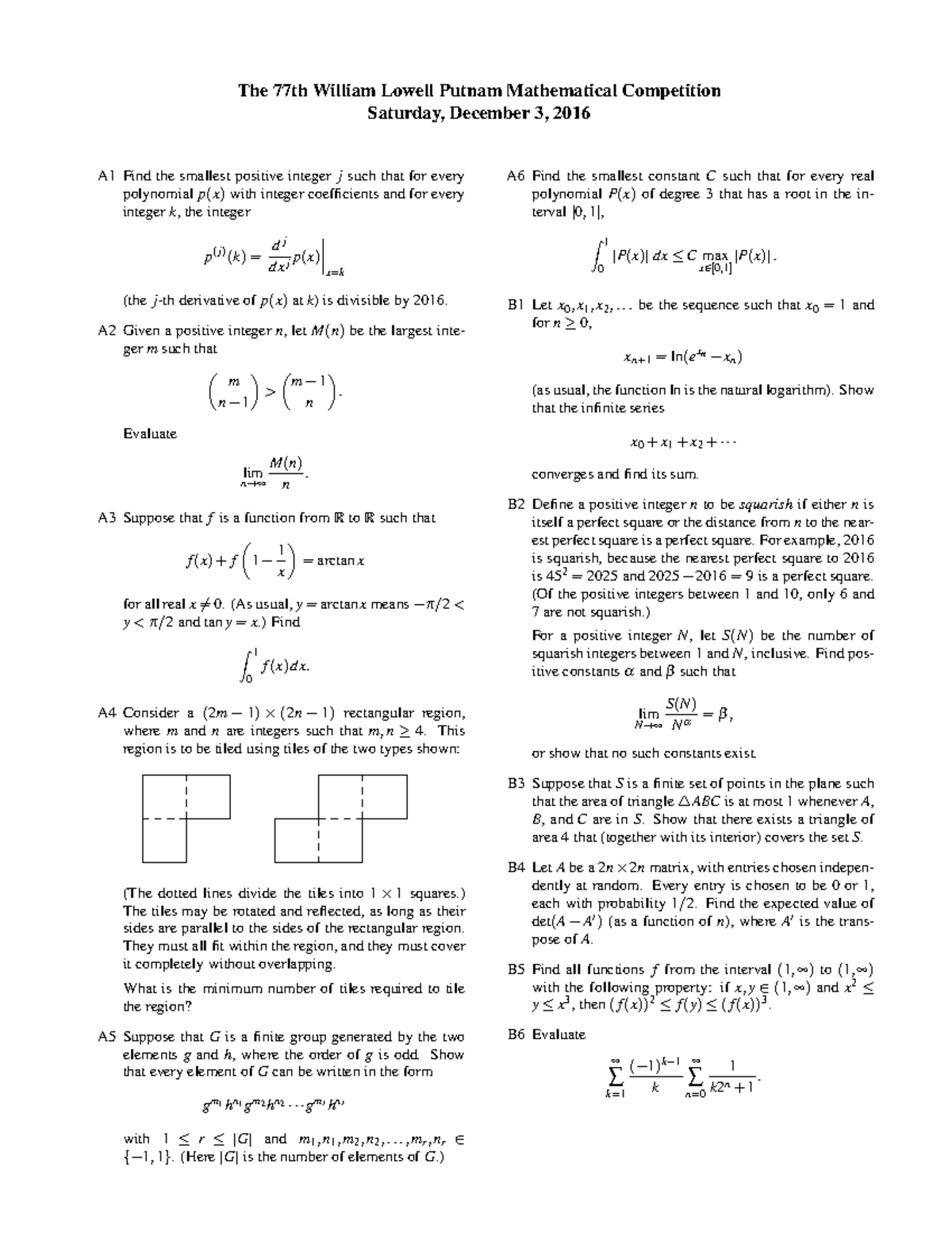 2016 - These are extremely tough and challenging problems that require ...