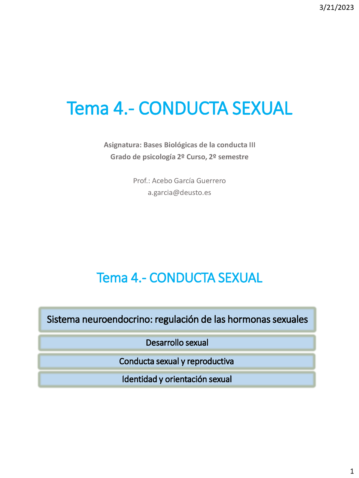 Tema 4 Bbciii 22 Presentación Tema 4 Tema 4 Conducta Sexual Asignatura Bases Biológicas 9286