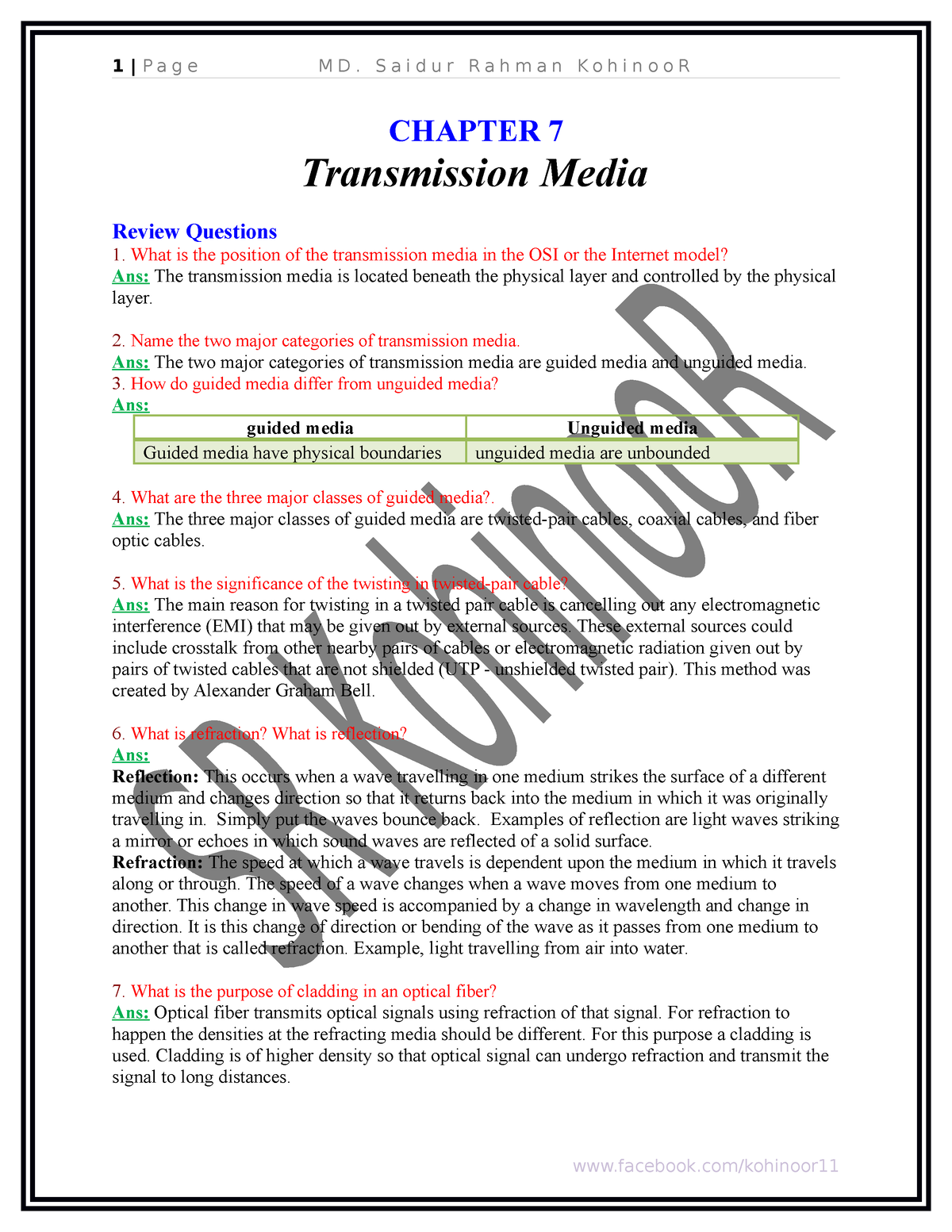 case study on transmission media