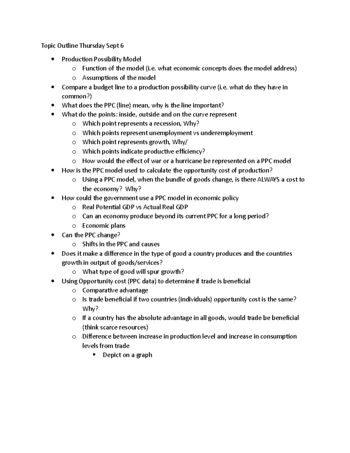Exam 1 Test Prep - Test prep for exam 1, Dr. Freund - Topic Outline ...