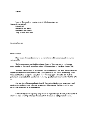 Real into for Lake Lab - Introduction for Lake Lab, Nutrient Pollution ...