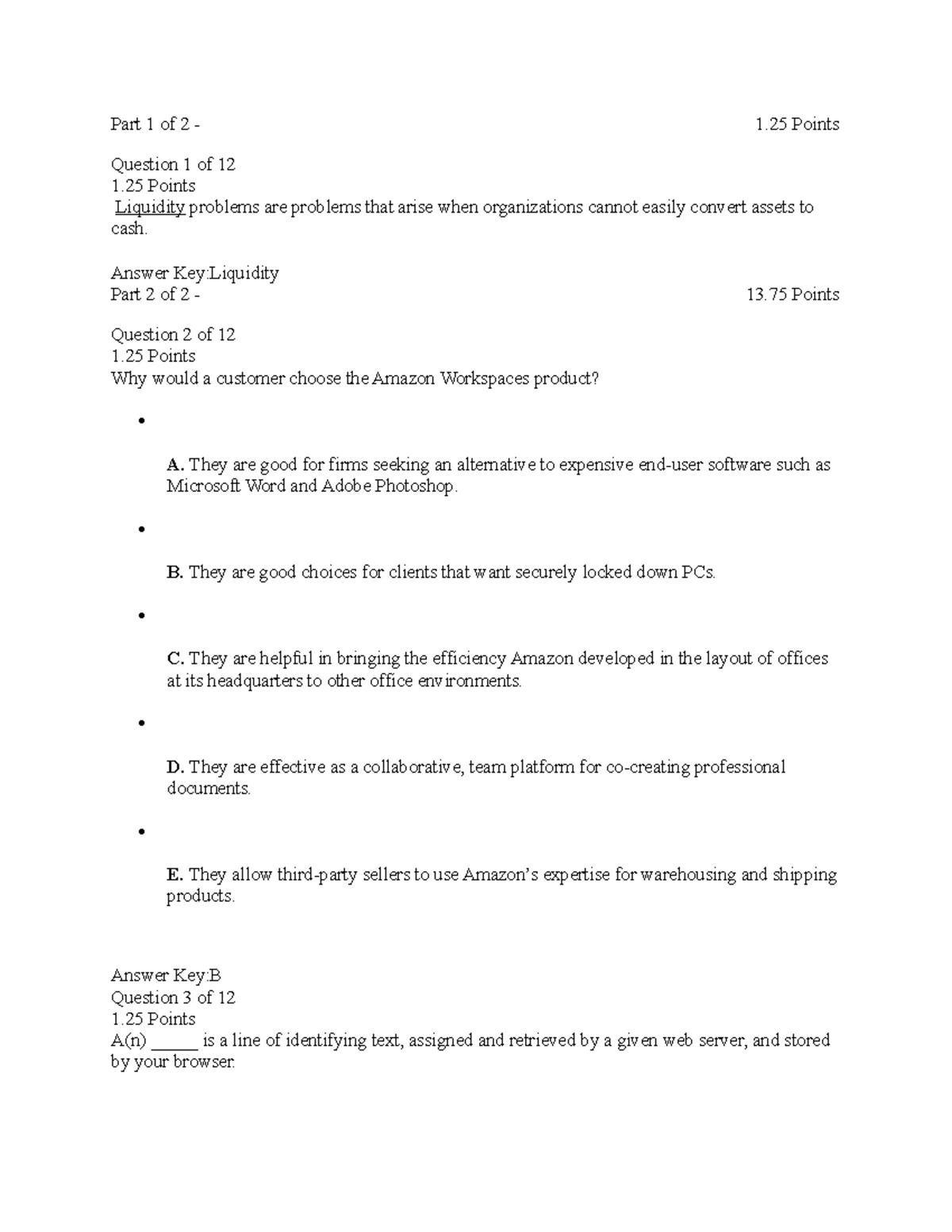 ACC270- Chapter 4 Quiz - Quiz Answers, Professor Vishal Midha. Online ...