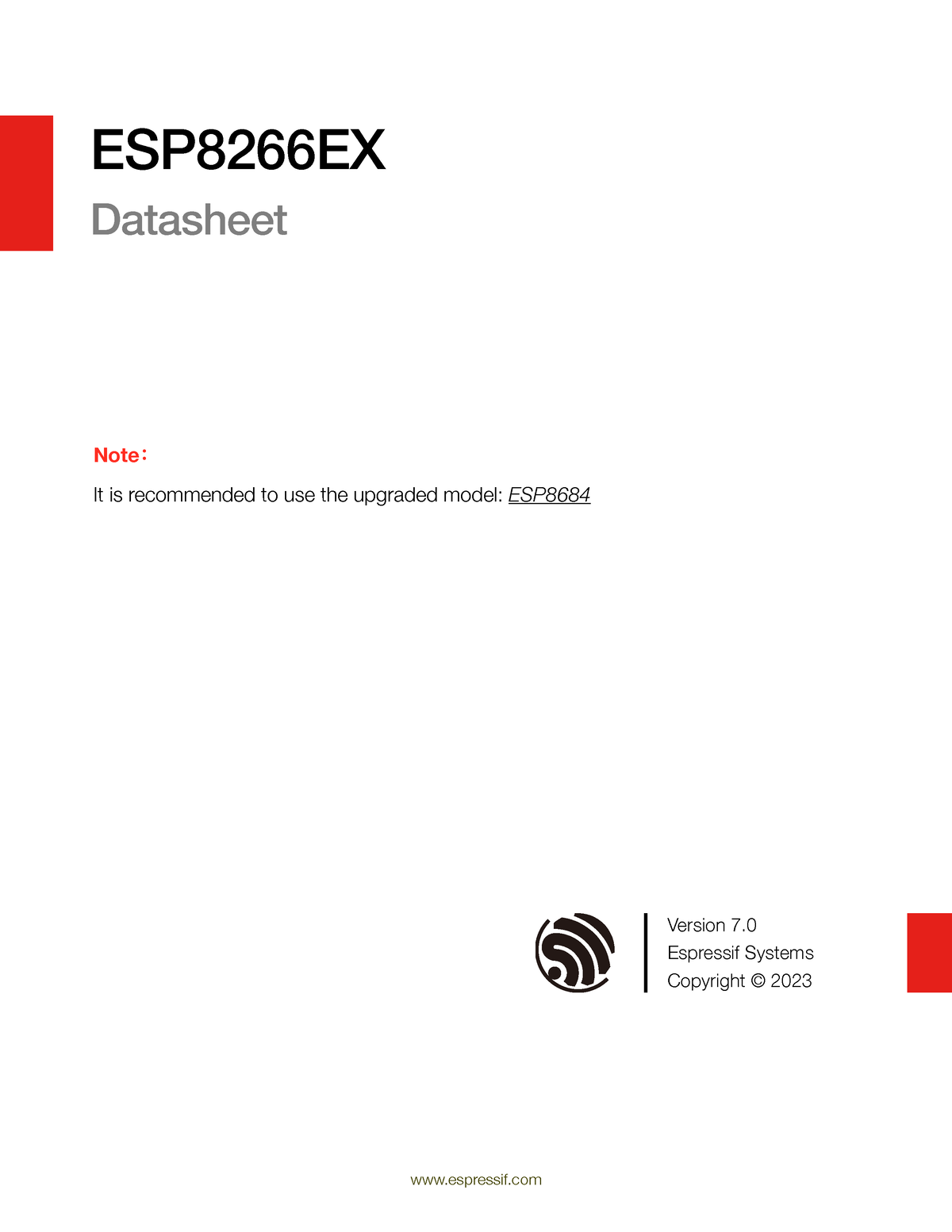 0a-esp8266ex Datasheet En - Espressif ESP8266EX Datasheet Version 7 ...