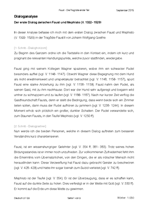 Szenenanalyse-garten 2 - Szenenanalyse: Faust|1 – Garten Das Drama ...