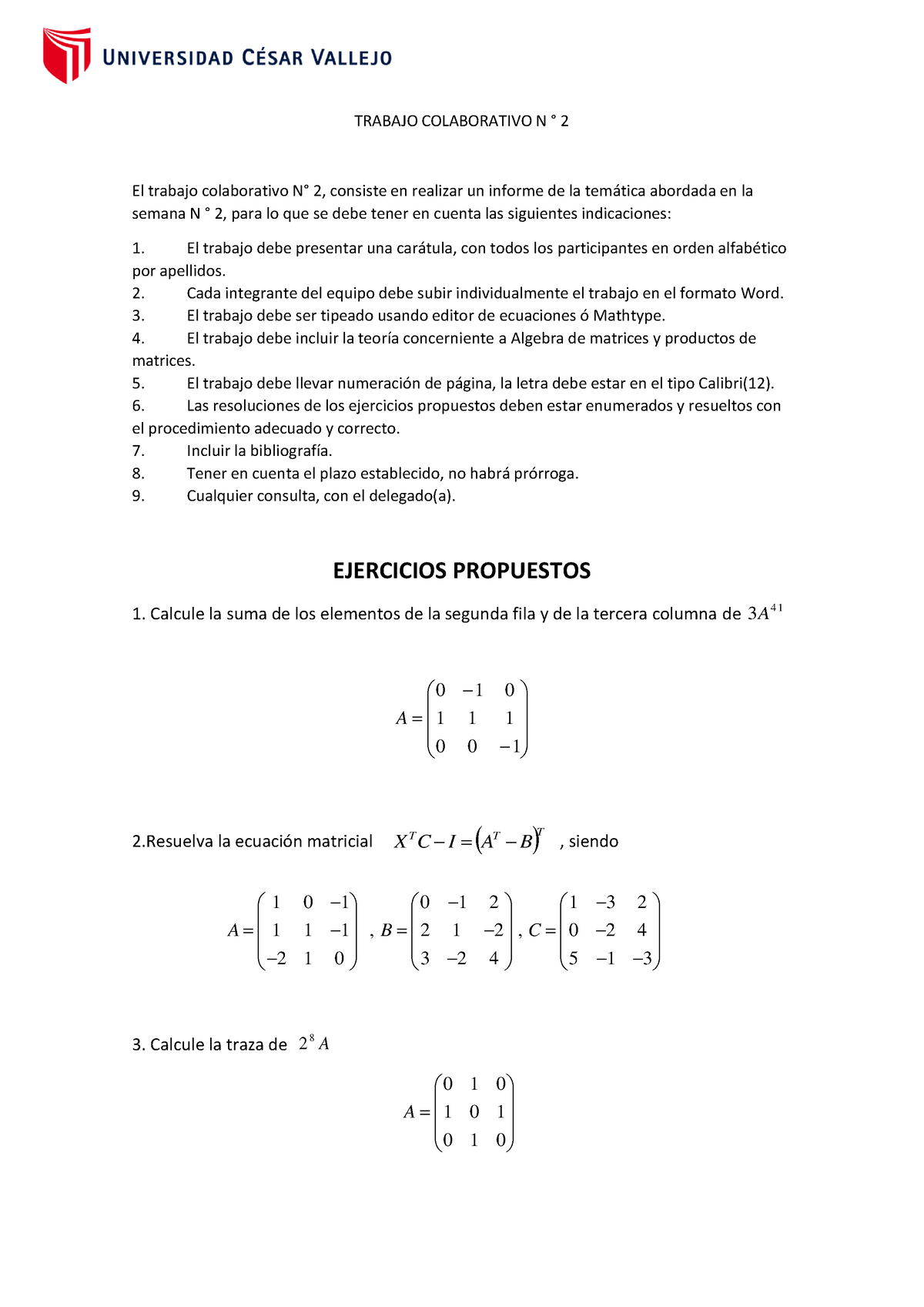 Trabajo Colaborativo N ° 2 B - TRABAJO COLABORATIVO N ∞ 2 El Trabajo ...