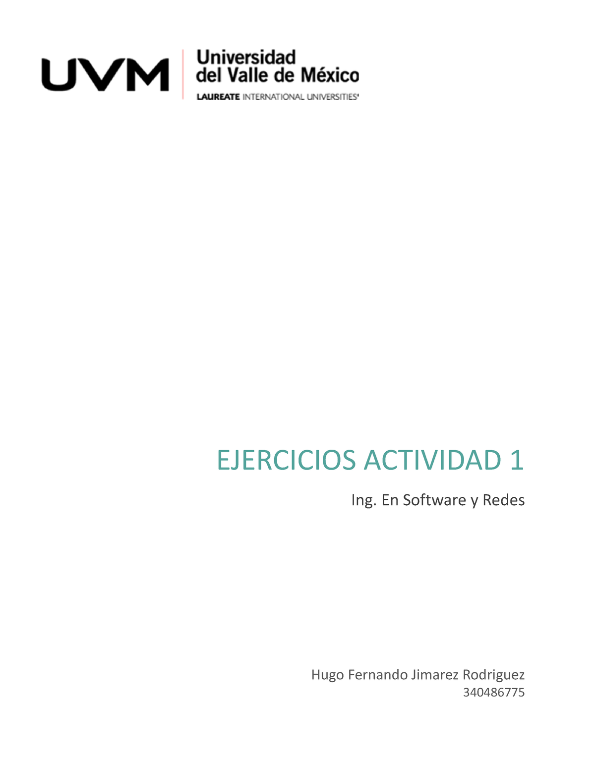 U1 Ejercicios Cinemateica Particulas 1 - Física - UVM - Studocu