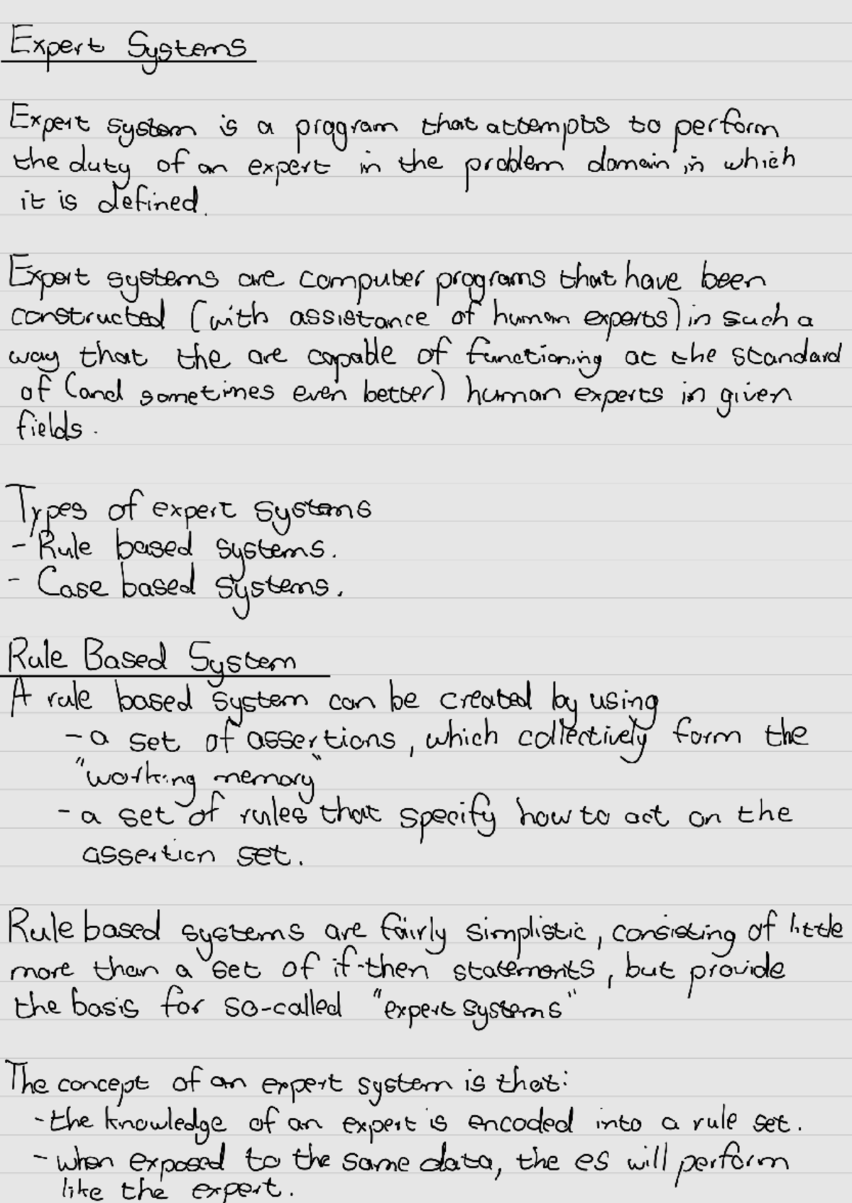 Expert Systems 230608 171305 - CMPG313 - Studocu