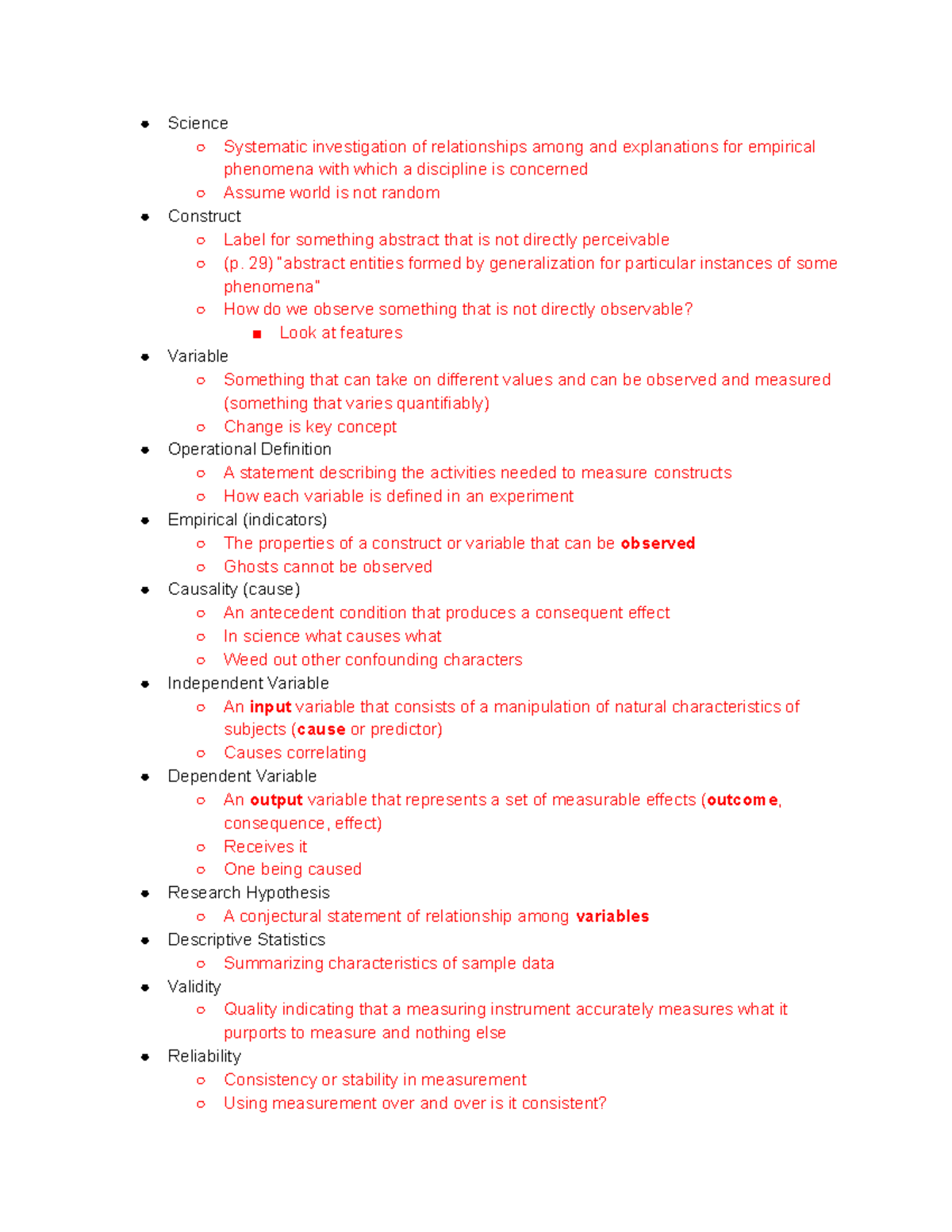Knowing Research Terms - Science Systematic investigation of ...