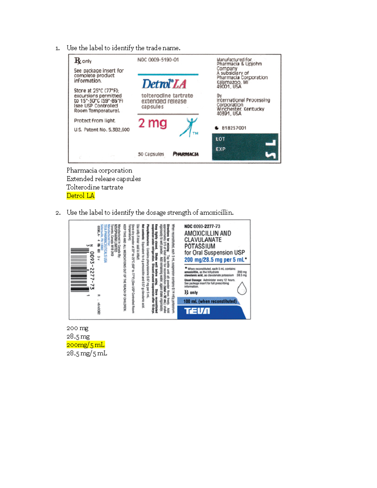 Module 2 Understanding and Interpreting Medication Orders Reading