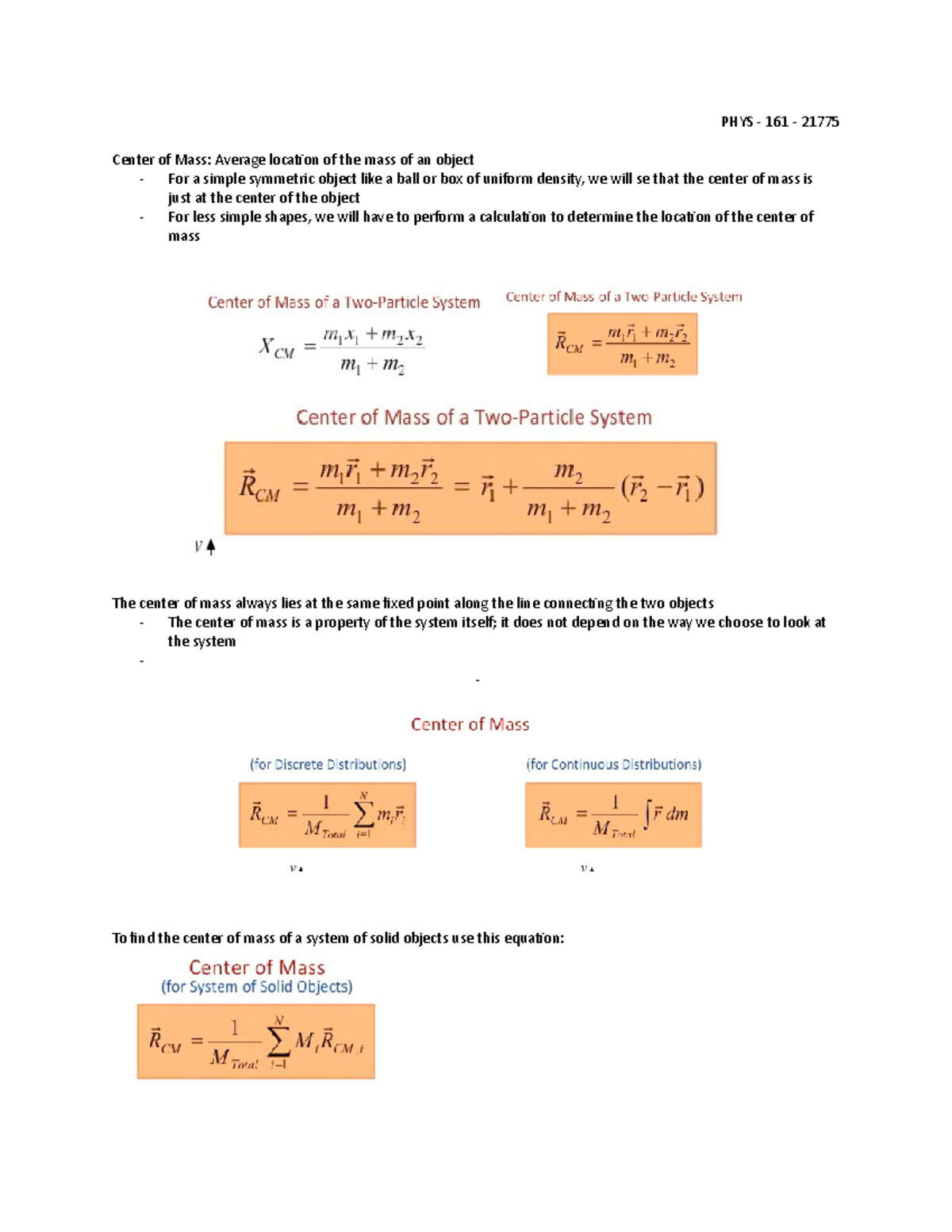 center-of-mass-pre-lecture-phys-161-21775-center-of-mass